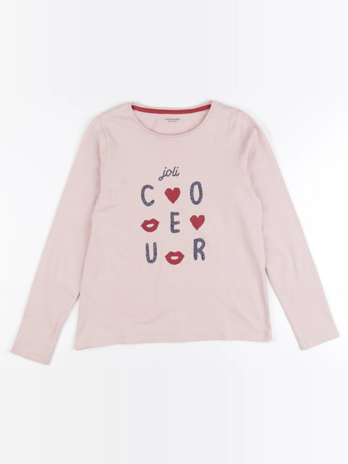 Vertbaudet - tee-shirt rose - 10 ans