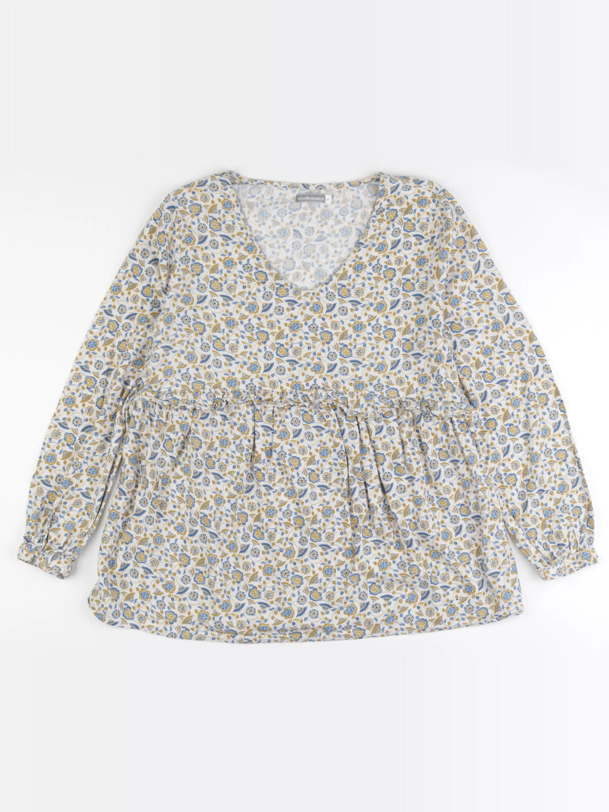 Vertbaudet - blouse grossesse bleu, jaune - 40