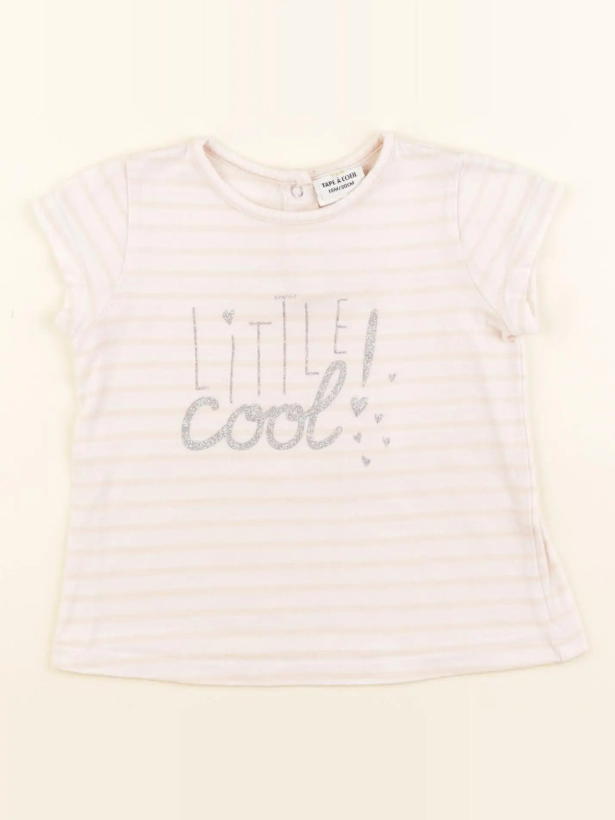 Tape à l'oeil - tee-shirt argent, rose - 18 mois