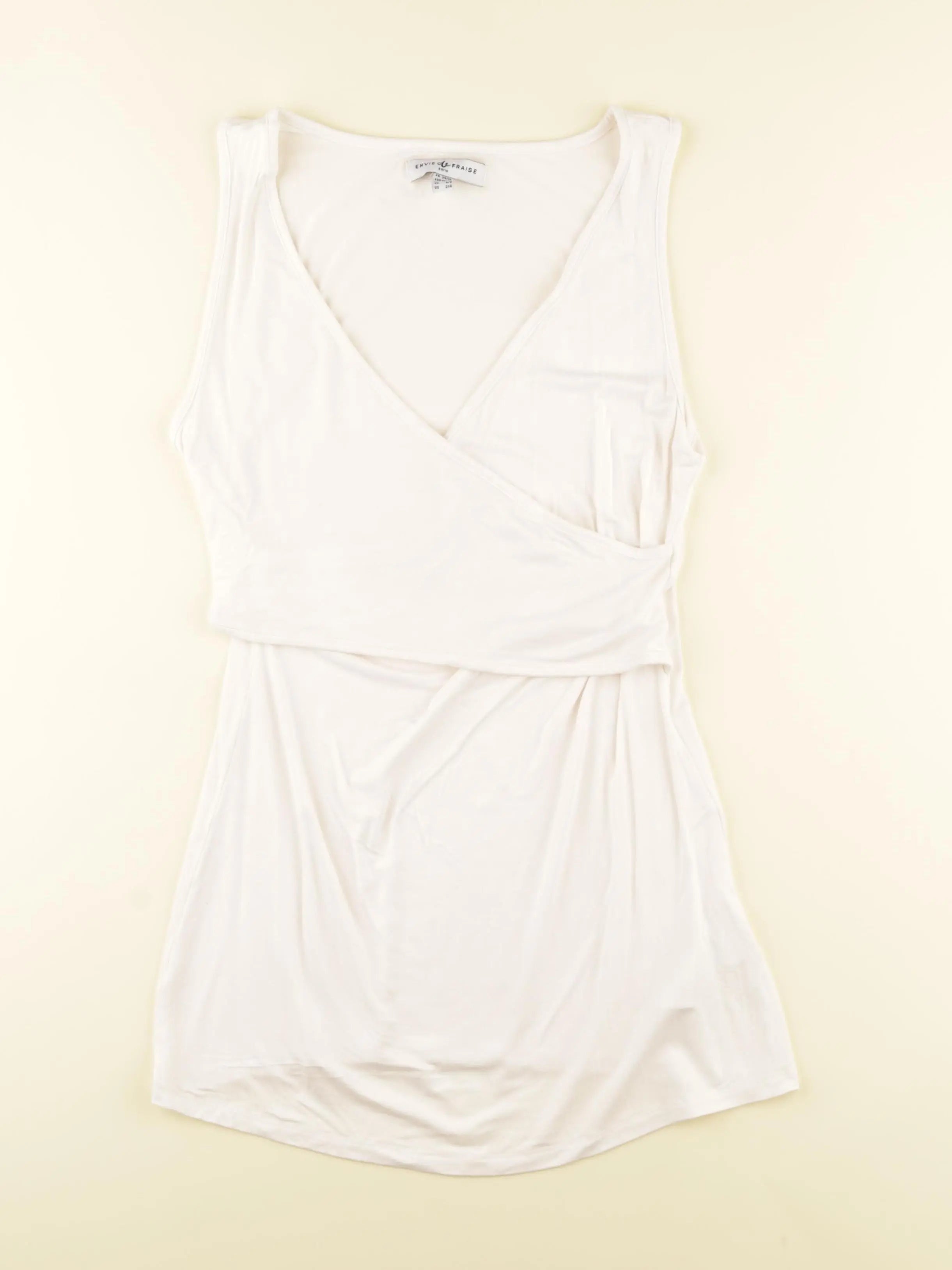 Envie de fraise - débardeur grossesse, allaitement blanc - 34 à 36