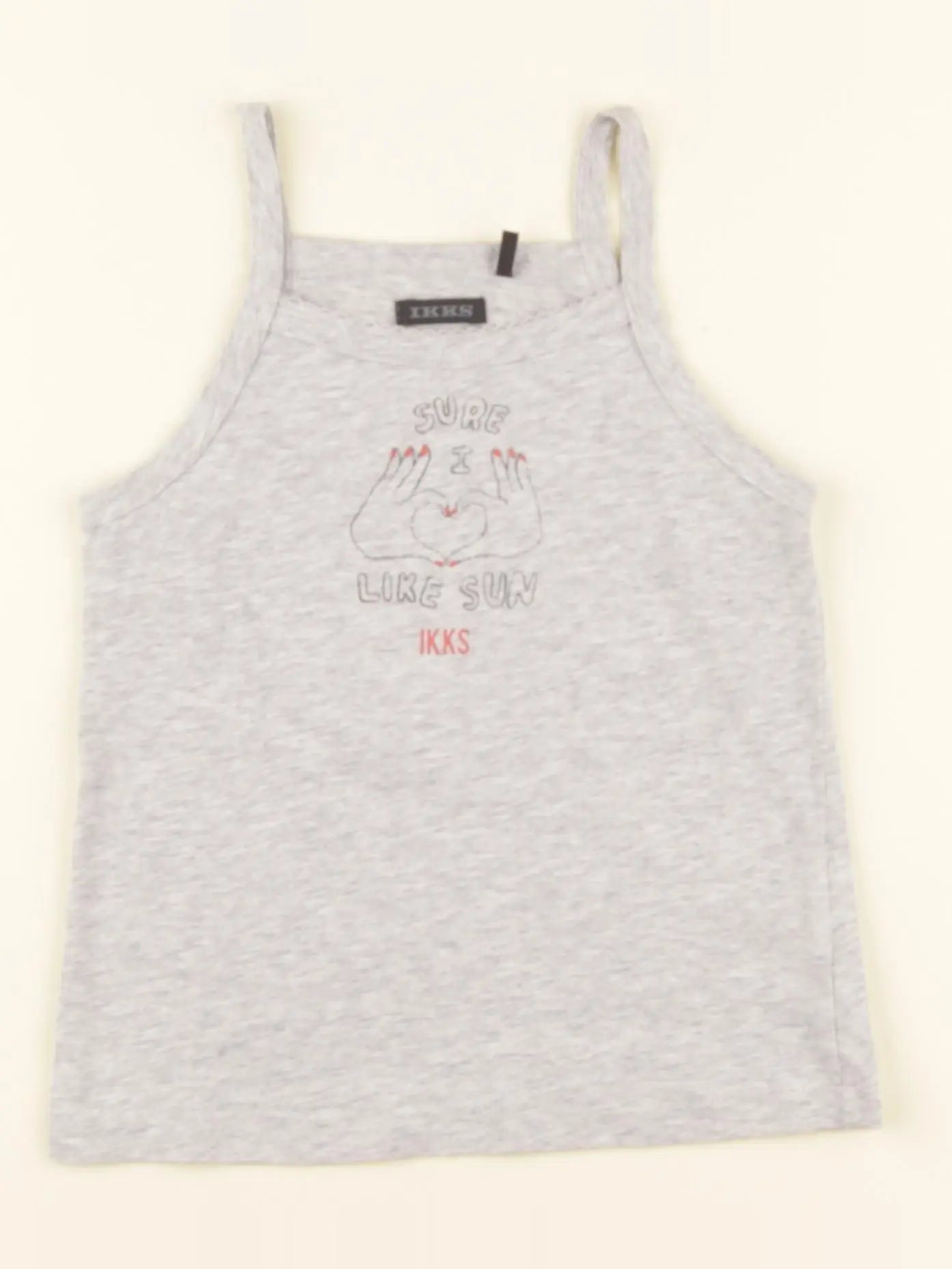 IKKS - débardeur gris - 4 ans