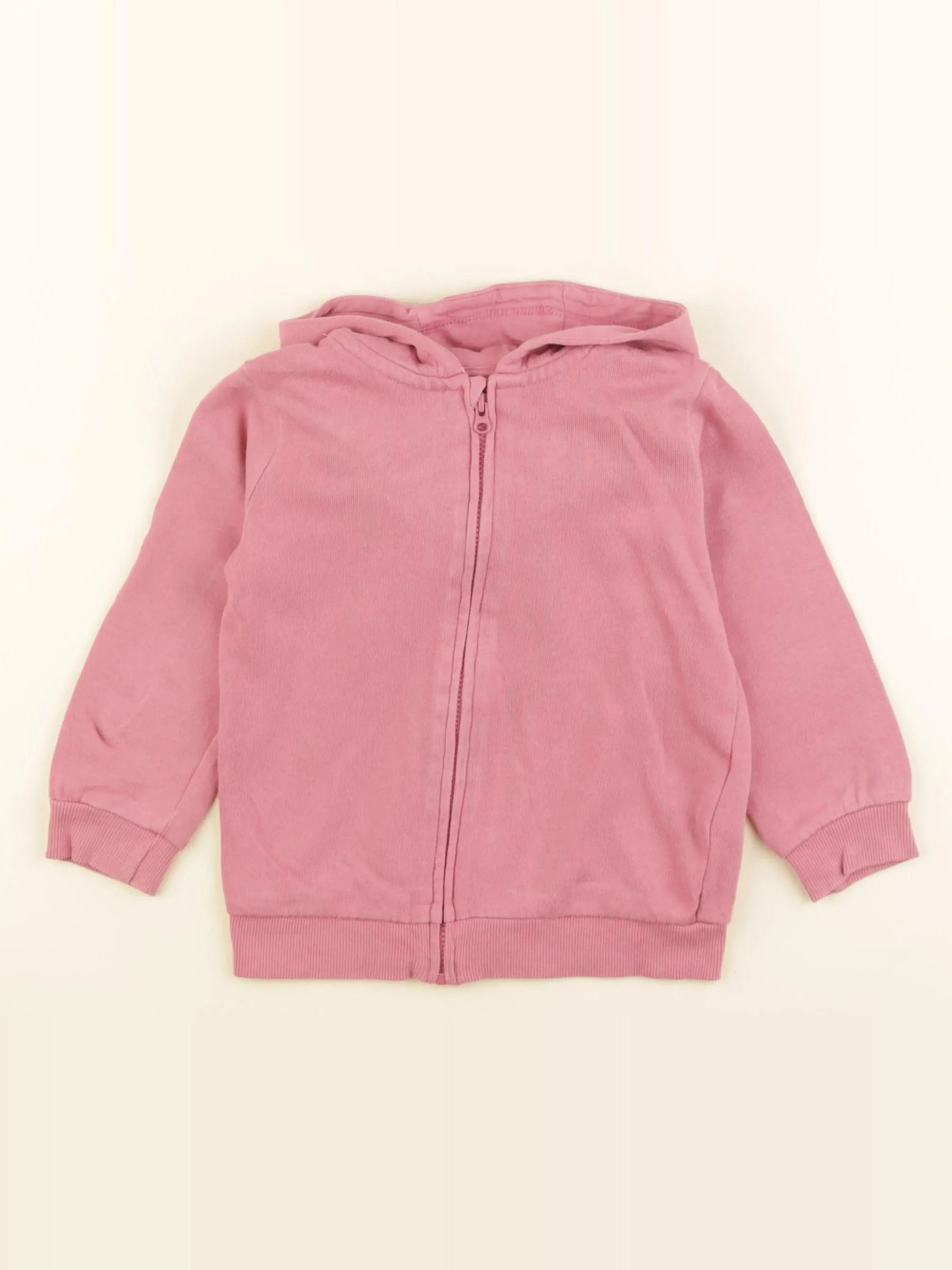 H&M - sweat rose - 12/18 mois