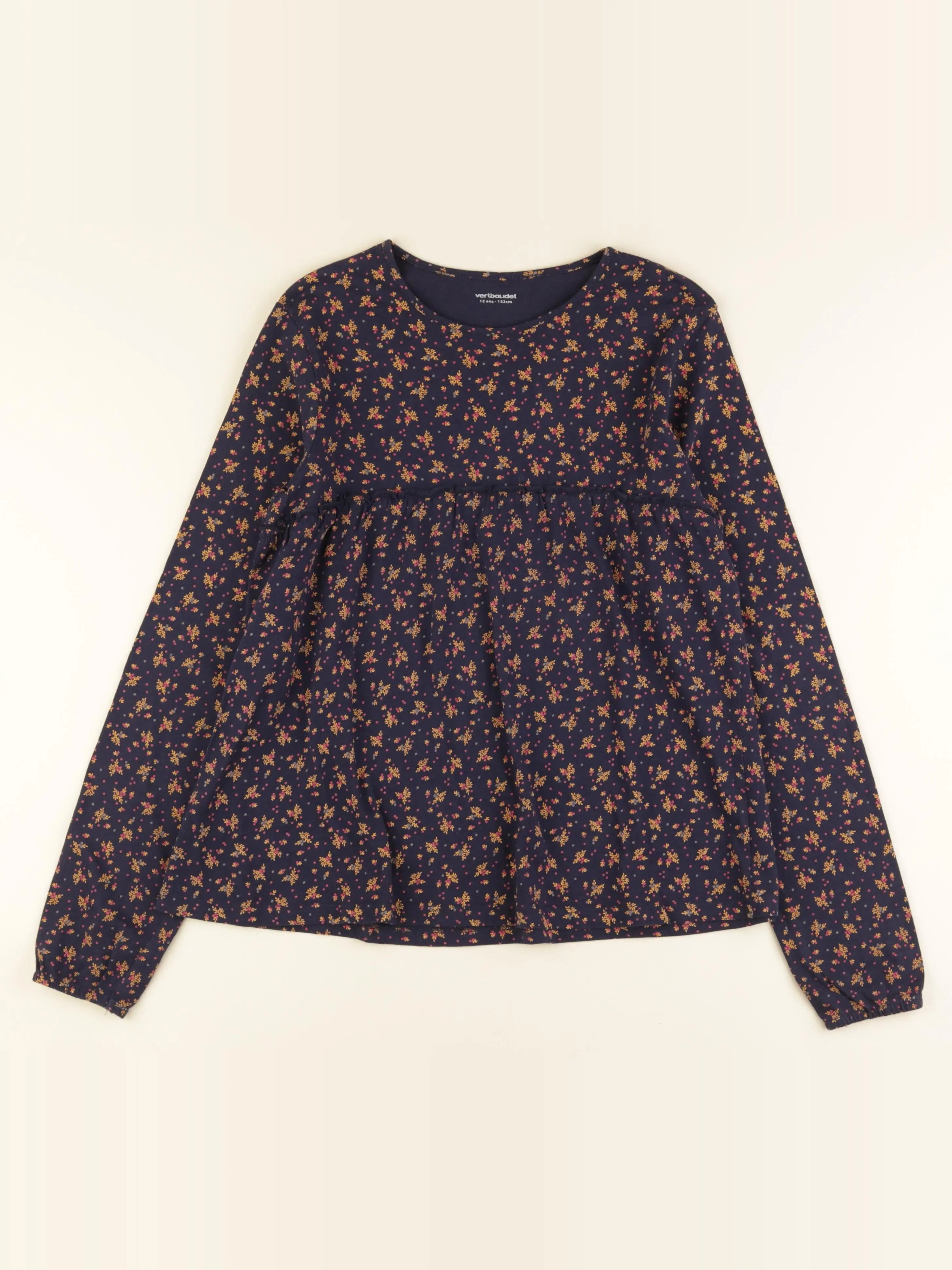 Vertbaudet - tee-shirt bleu - 12 ans