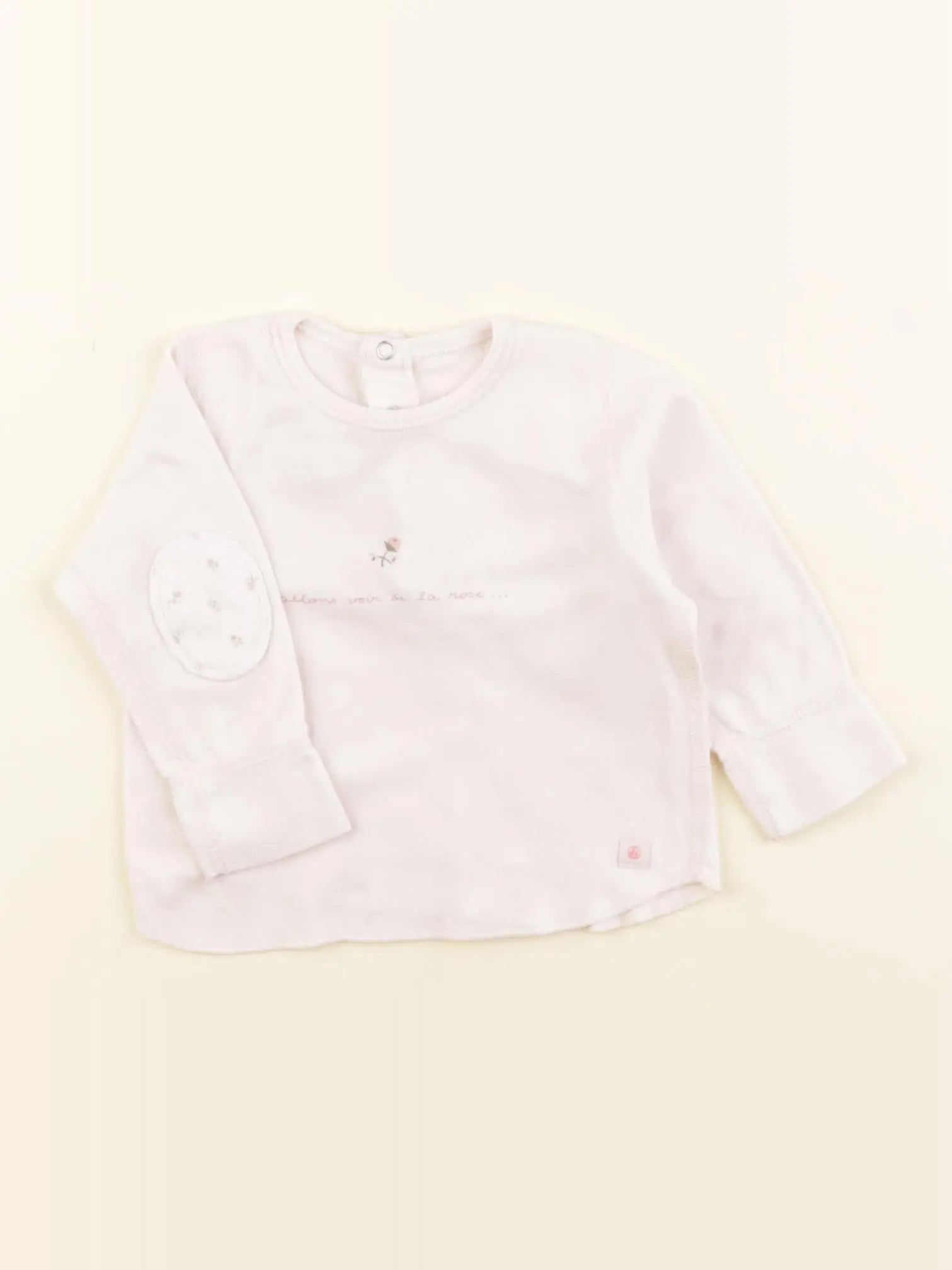 Petit Bateau - tee-shirt rose - 6 mois
