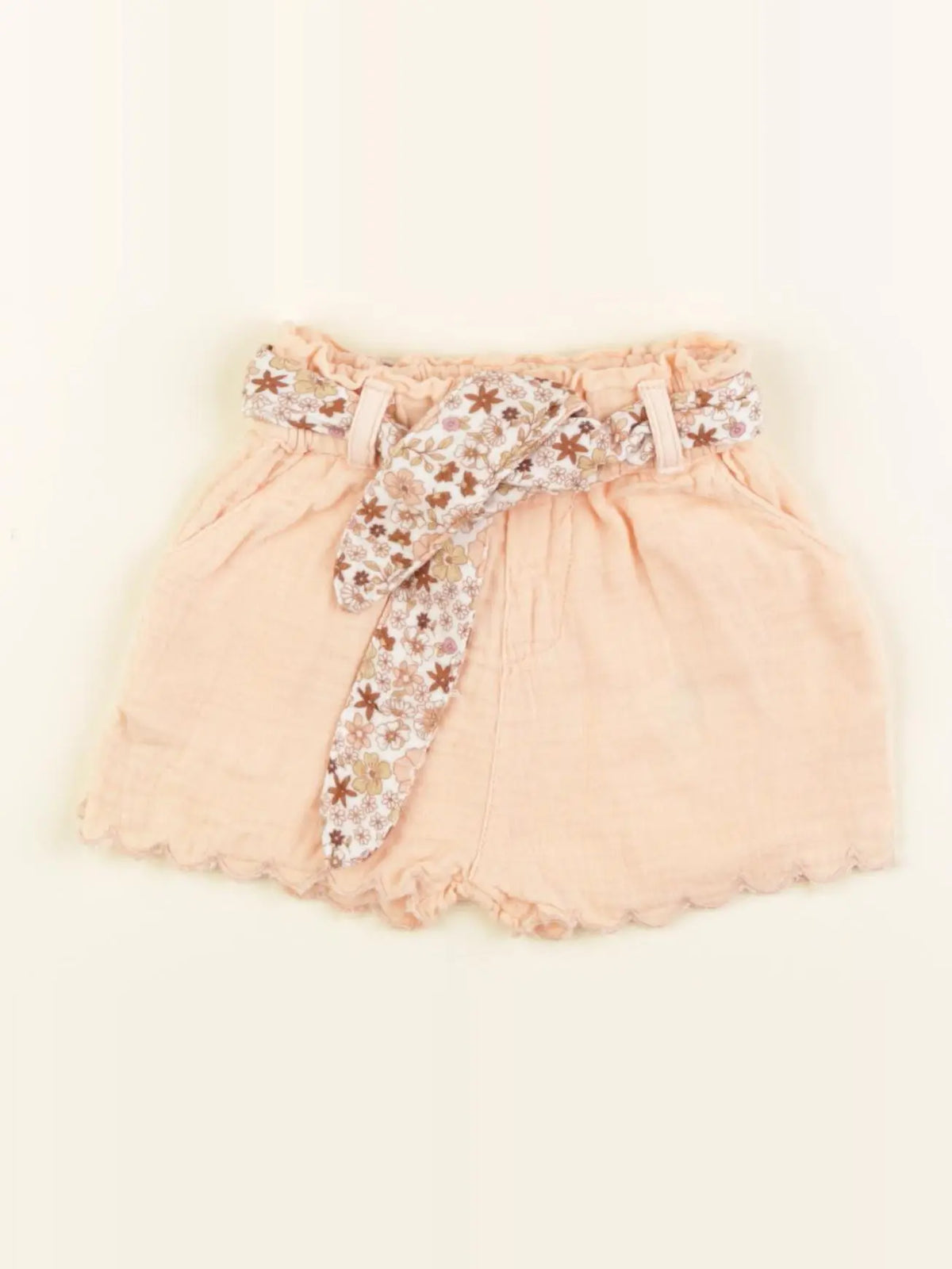 Vertbaudet - short orange - 3 mois