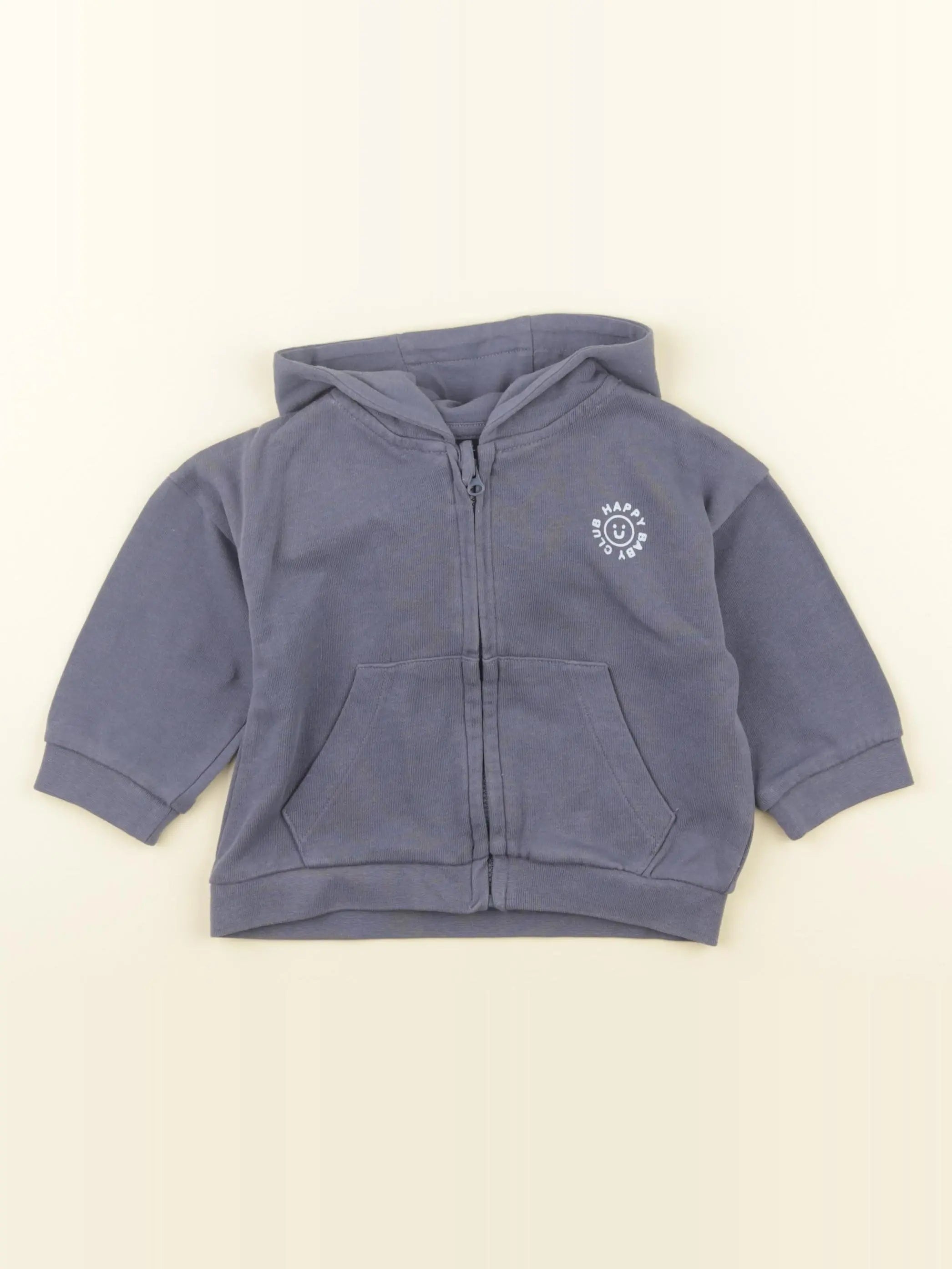 Vertbaudet - sweat gris - 12 mois