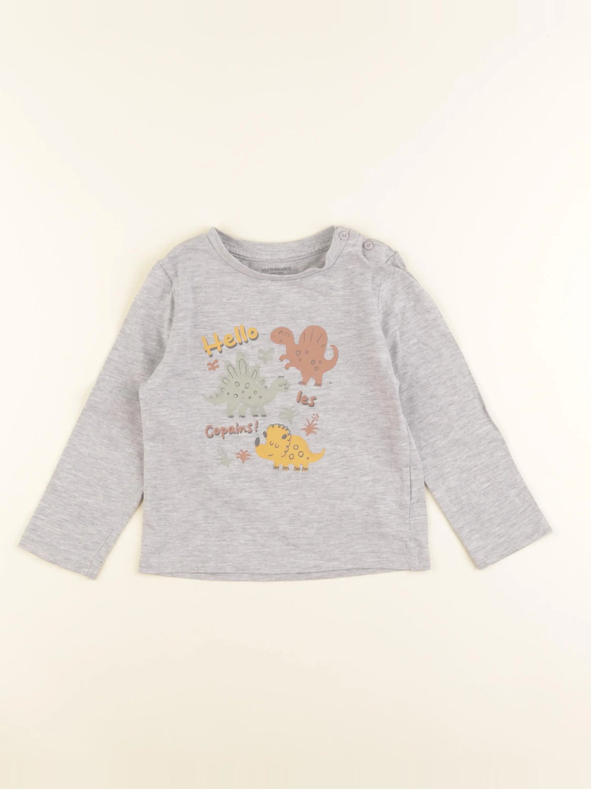 Vertbaudet - tee-shirt gris - 24 mois