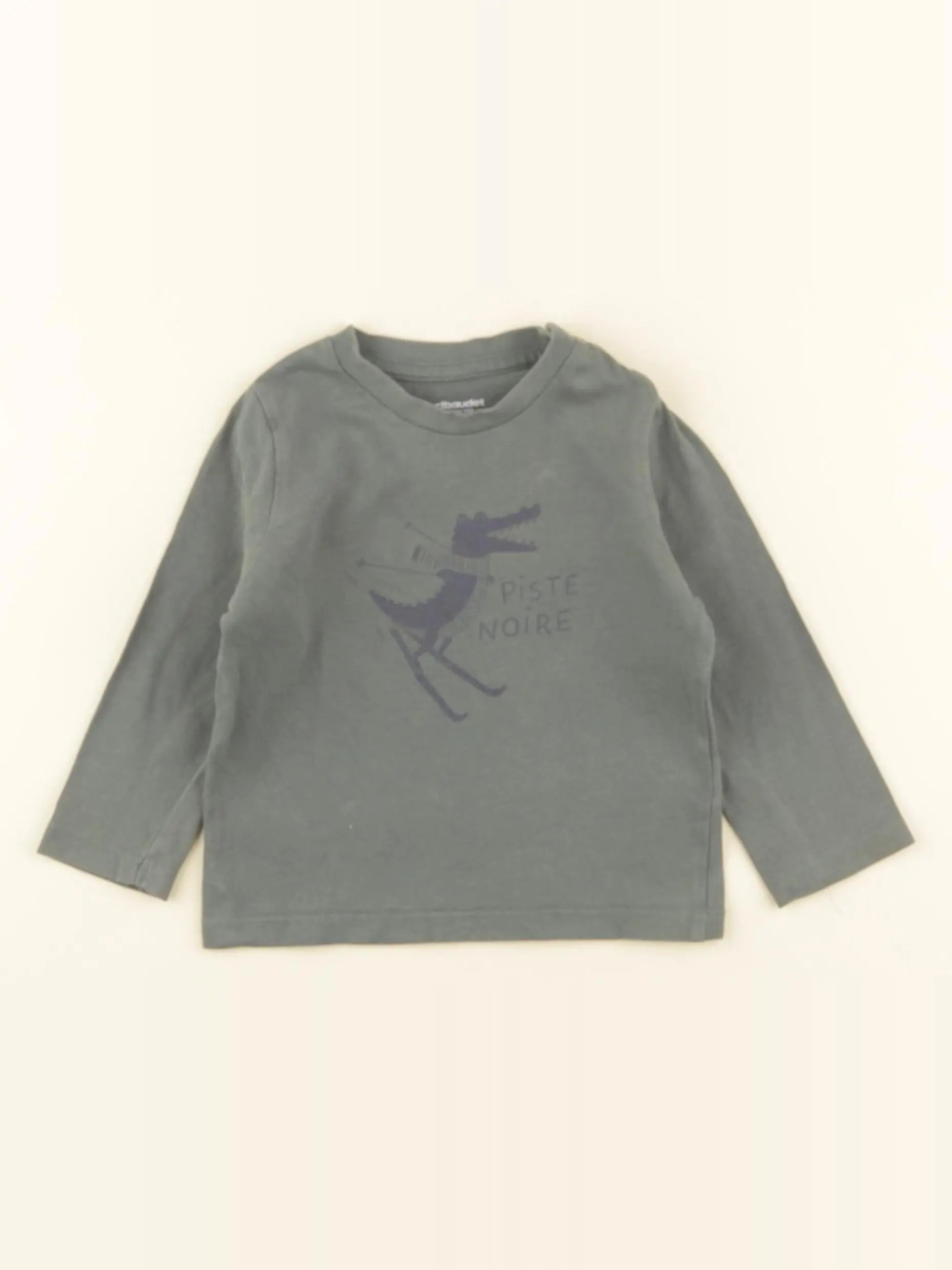 Vertbaudet - tee-shirt vert - 12 mois