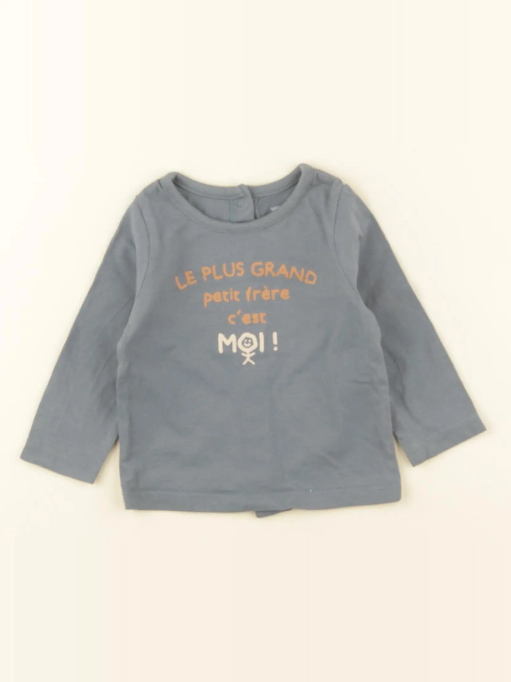 Vertbaudet - tee-shirt vert - 6 mois