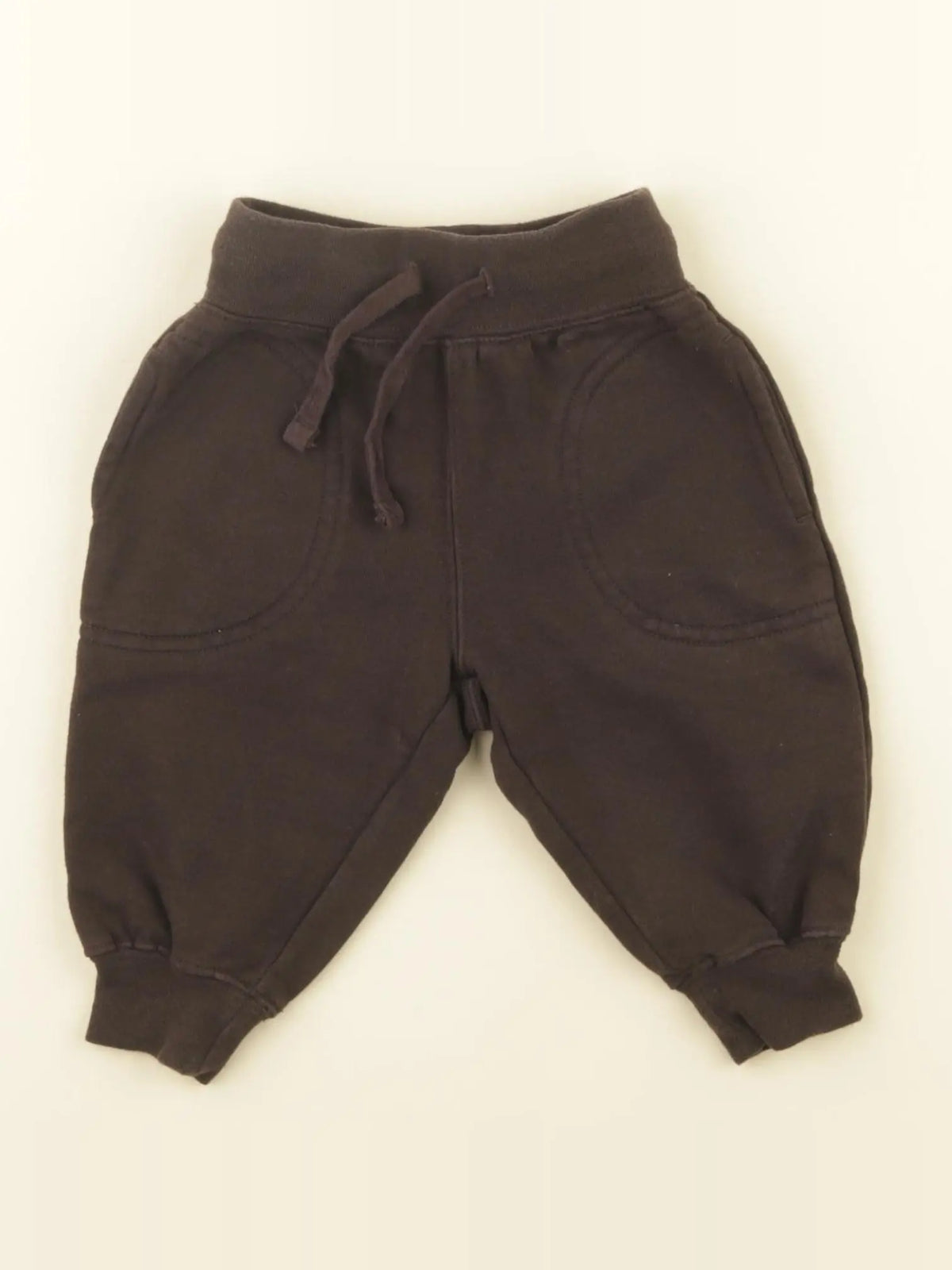 H&M - jogging marron - 6/9 mois