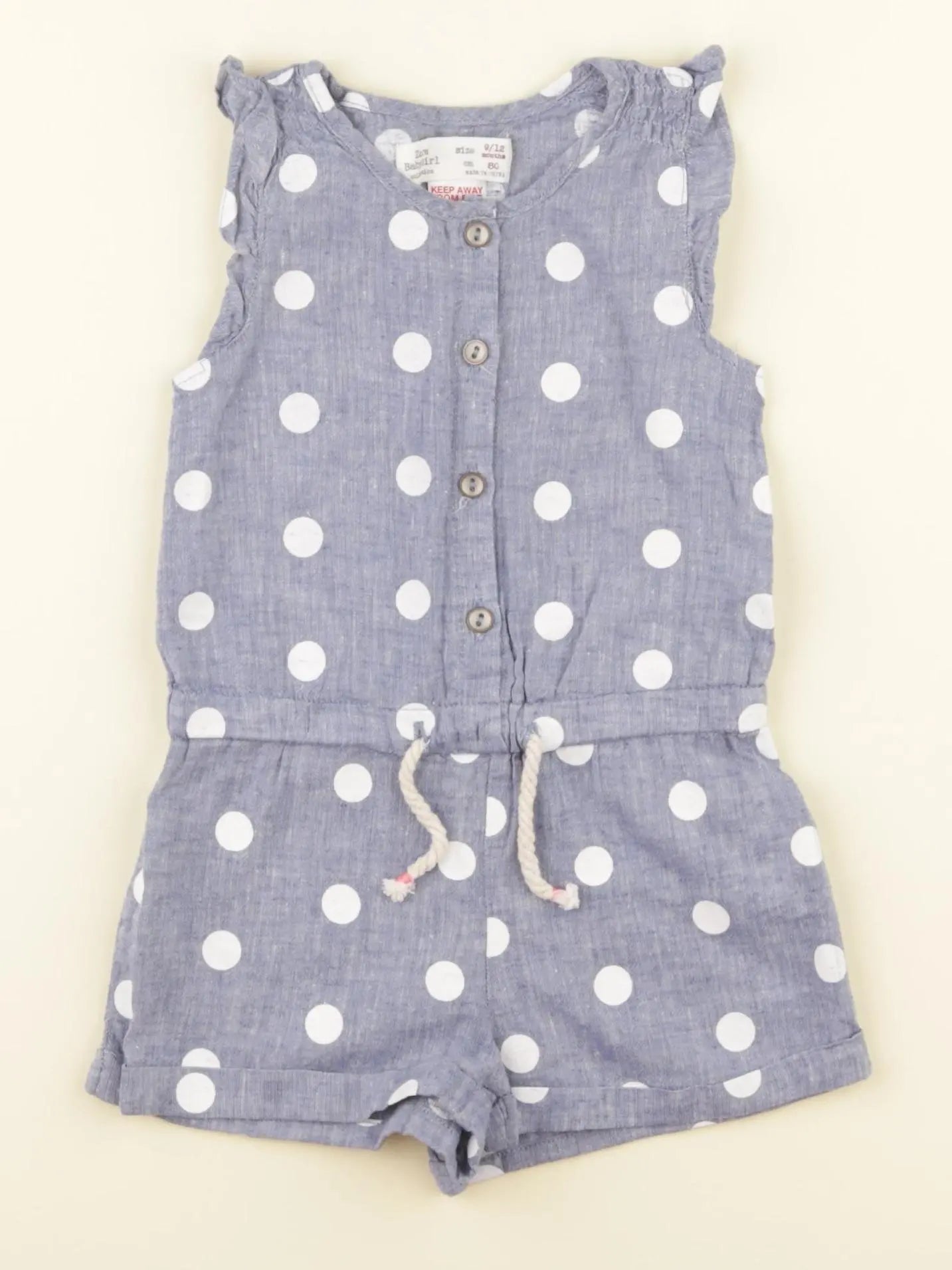 Zara - combinaison bleu - 9/12 mois