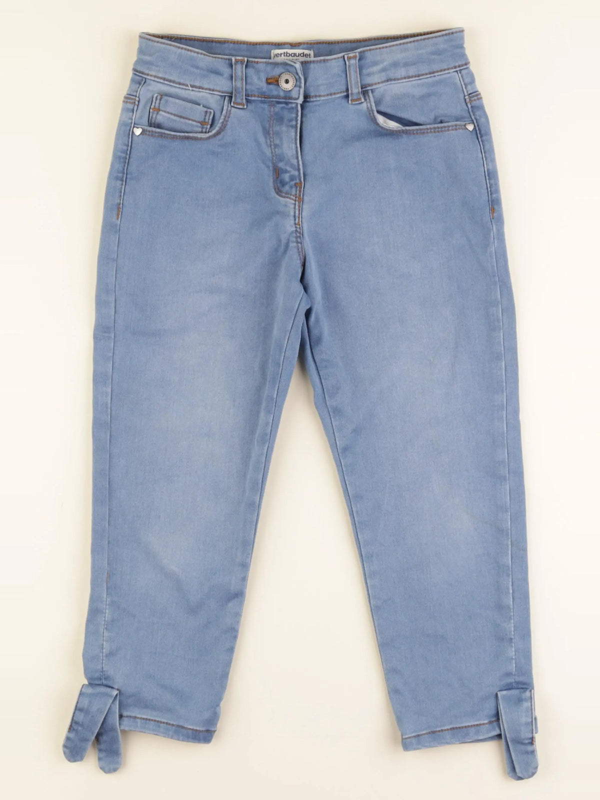 Vertbaudet - pantacourt bleu - 9 ans