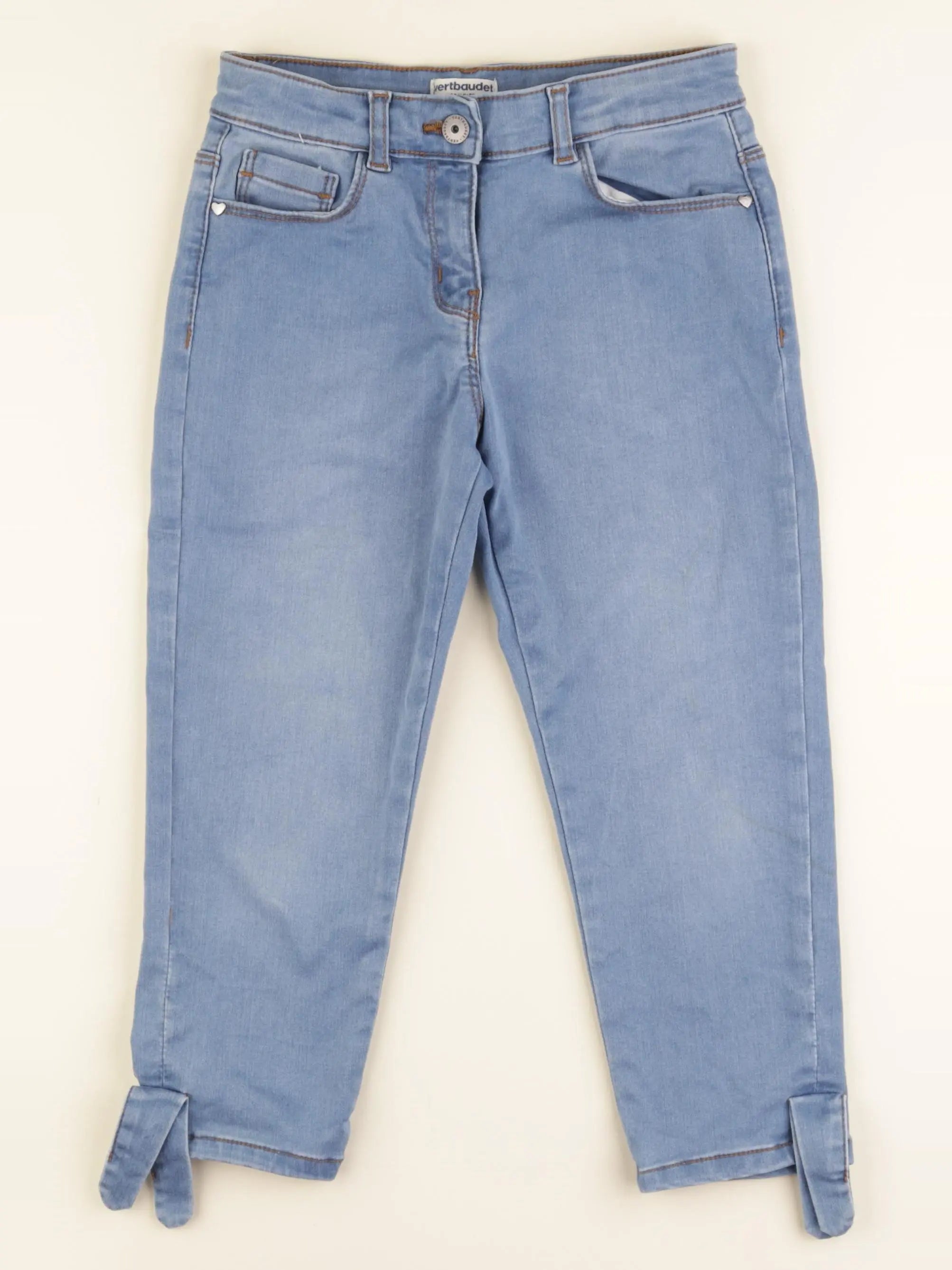 Vertbaudet - pantacourt bleu - 9 ans