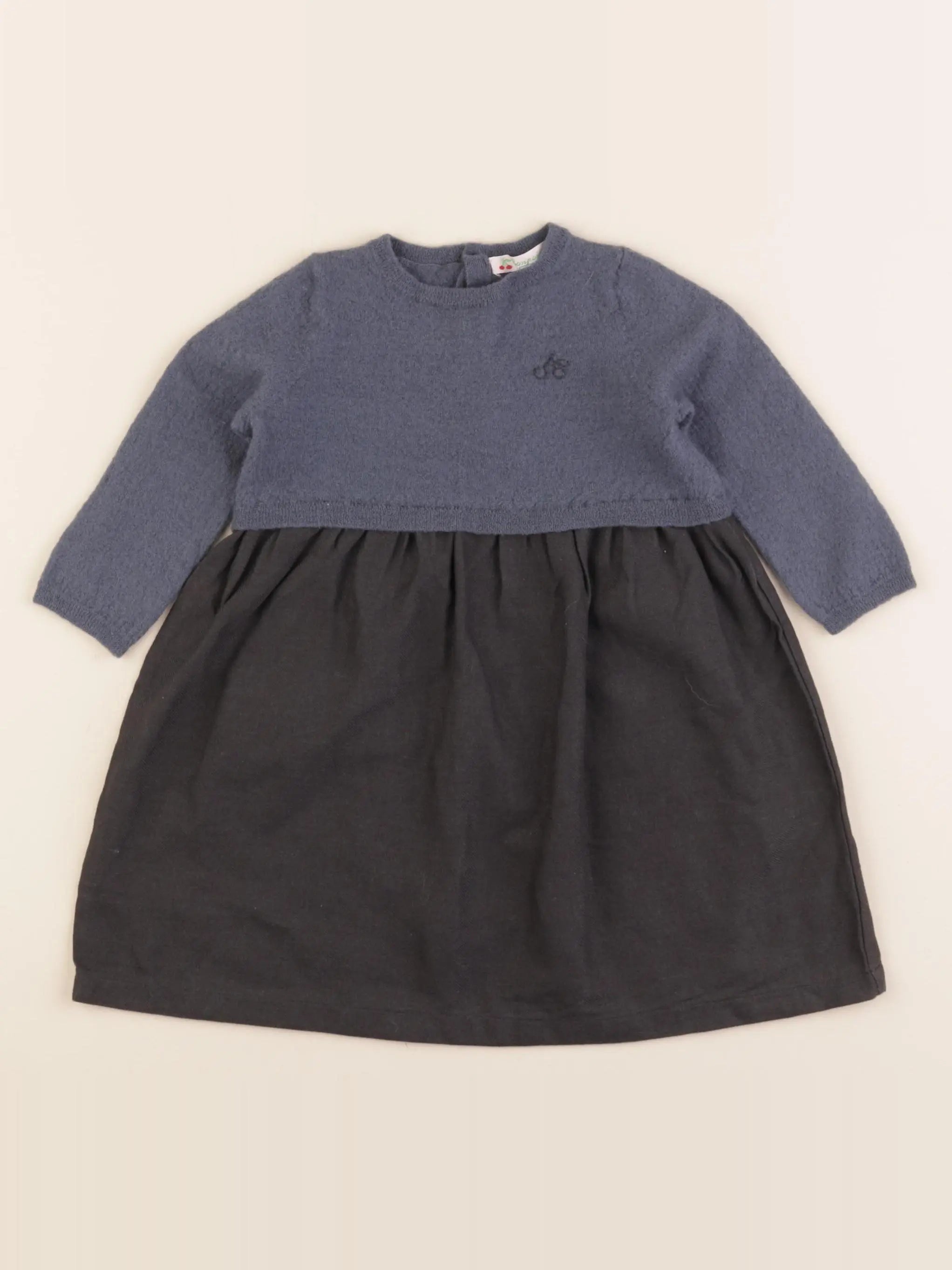 Bonpoint - robe gris - 18 mois