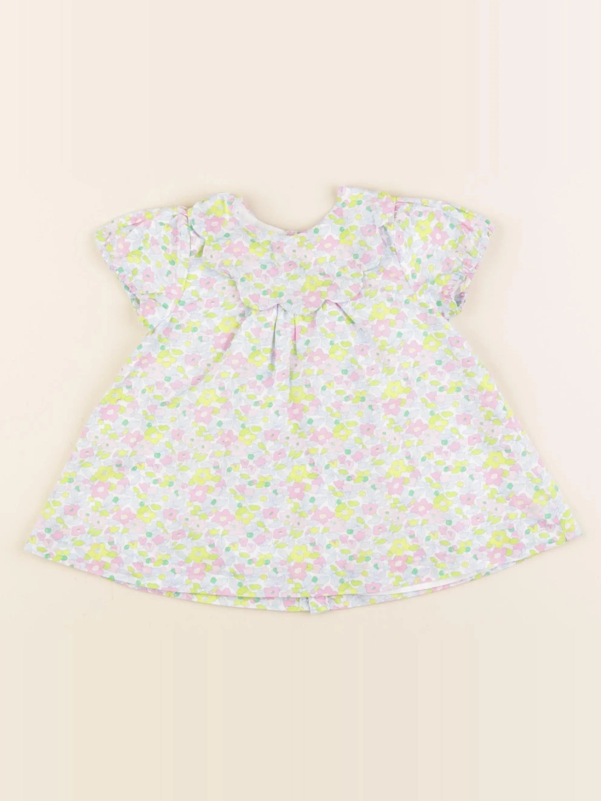Jacadi - robe liberty multicolore - 6 mois