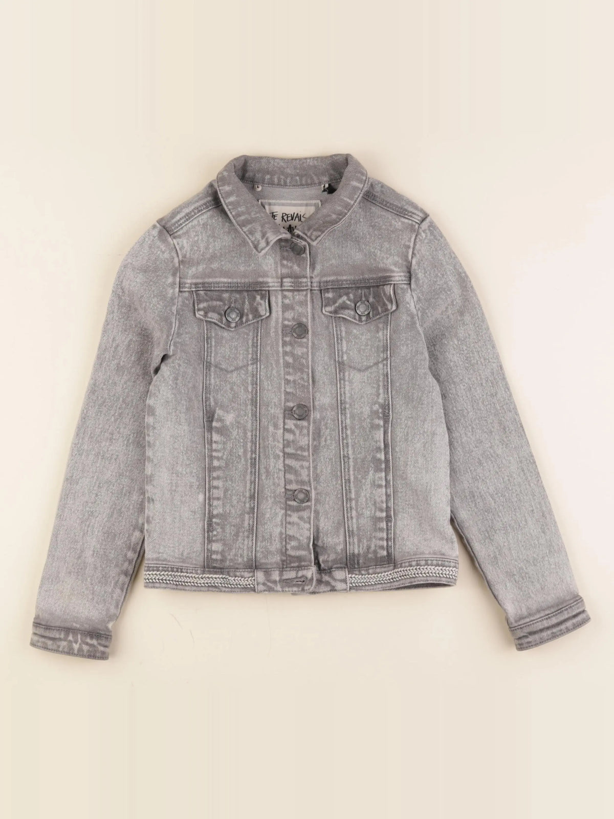 IKKS - veste imprimé au dos gris - 8 ans