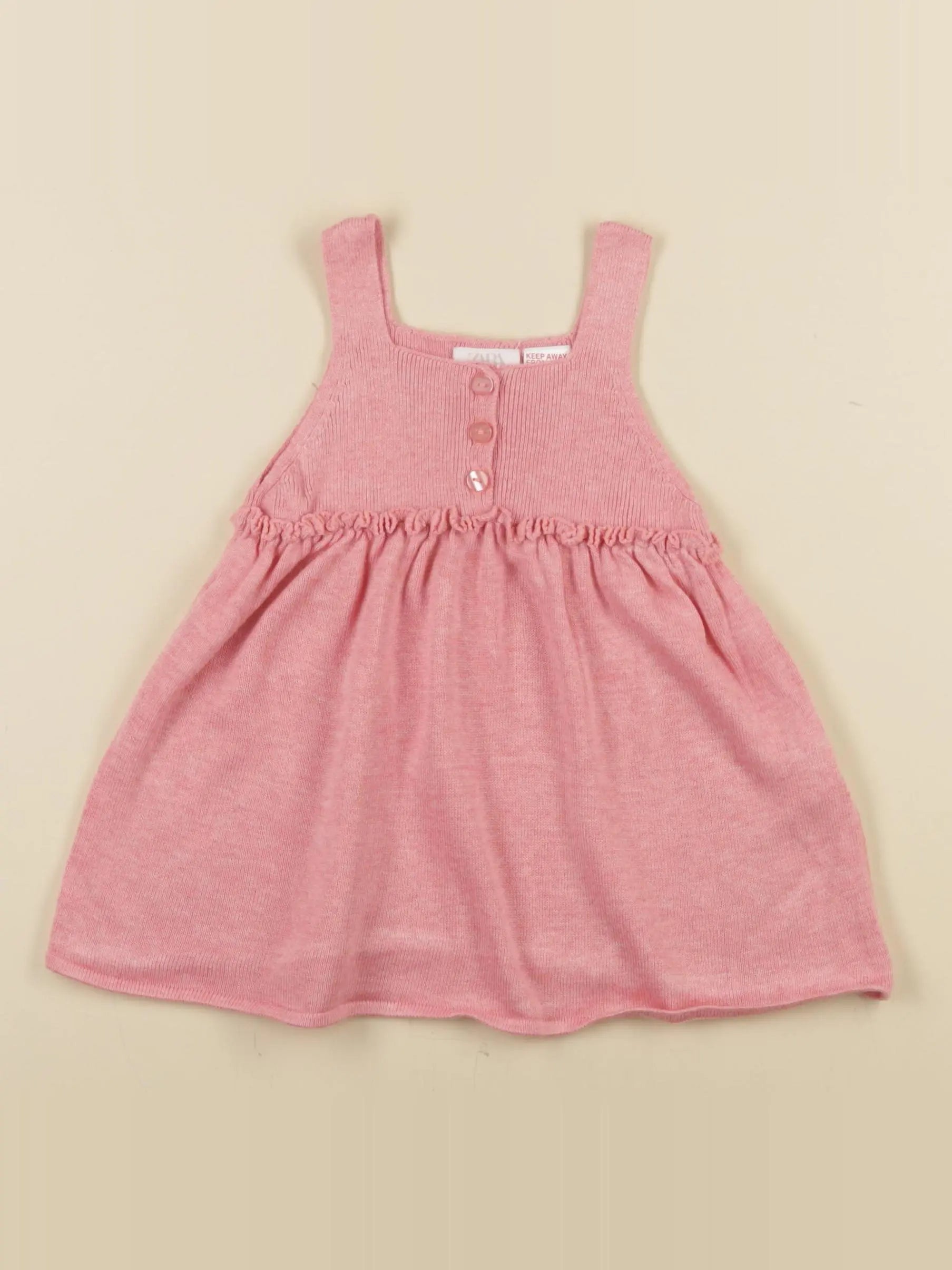 Zara - robe rose - 12/18 mois