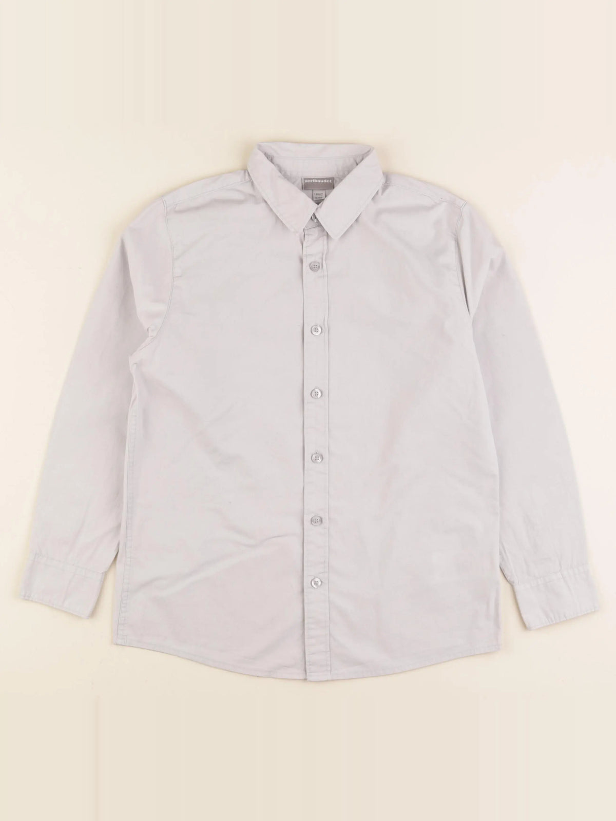 Vertbaudet - chemise gris - 10 ans