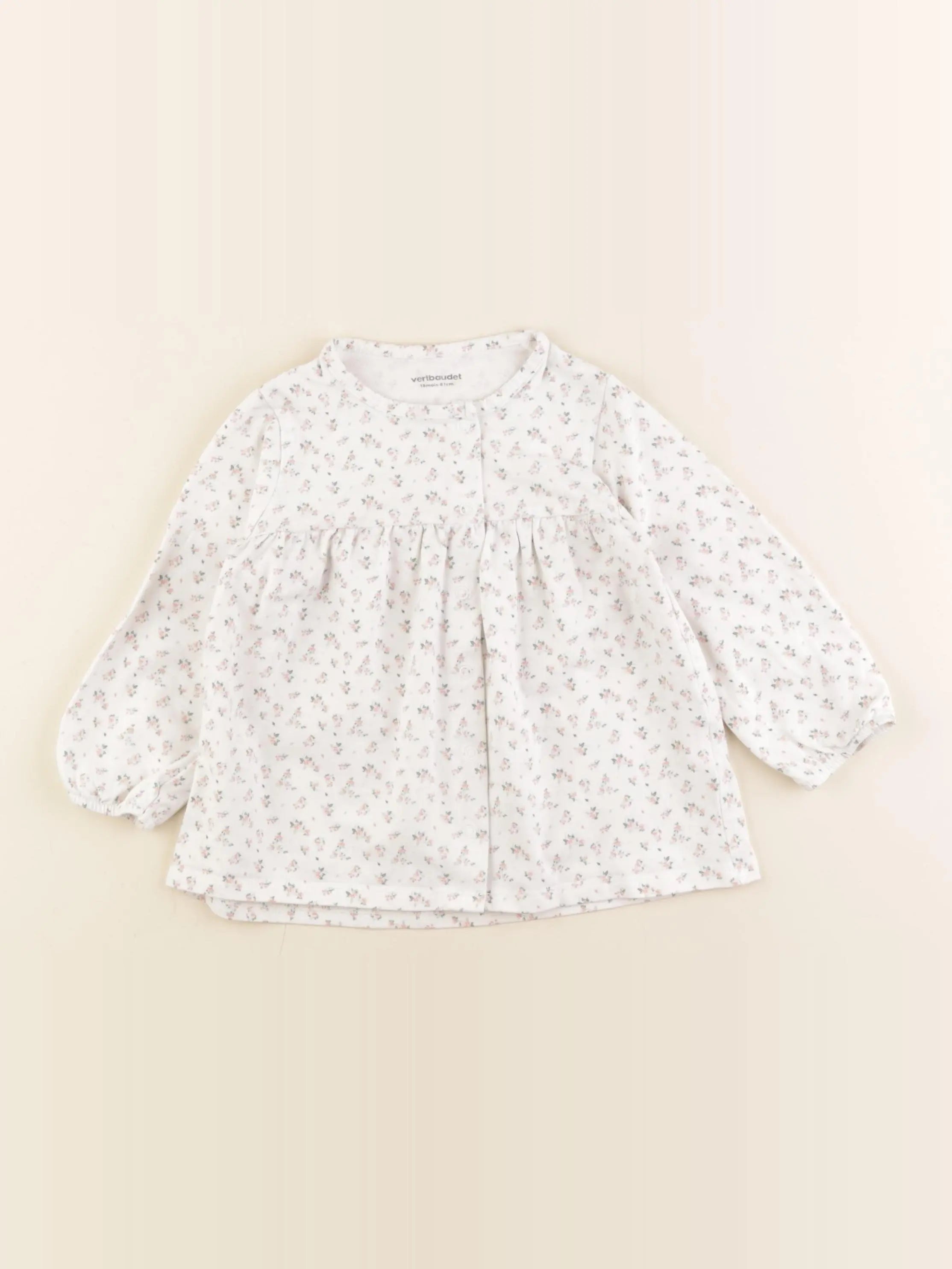 Vertbaudet - tee-shirt beige - 18 mois