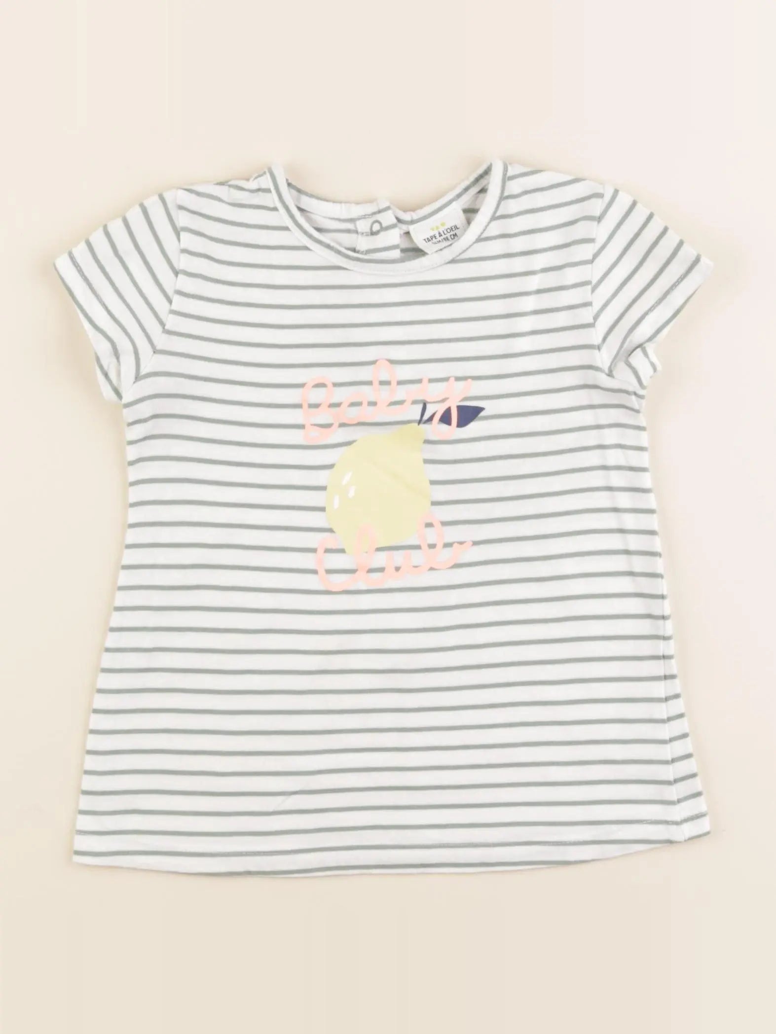 Tape à l'oeil - tee-shirt blanc, vert - 36 mois