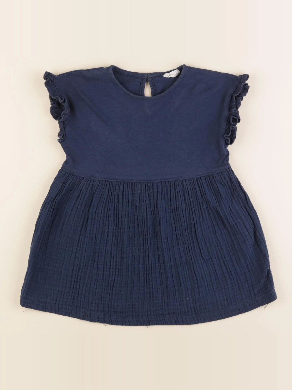 Mango - robe bleu - 18/24 mois