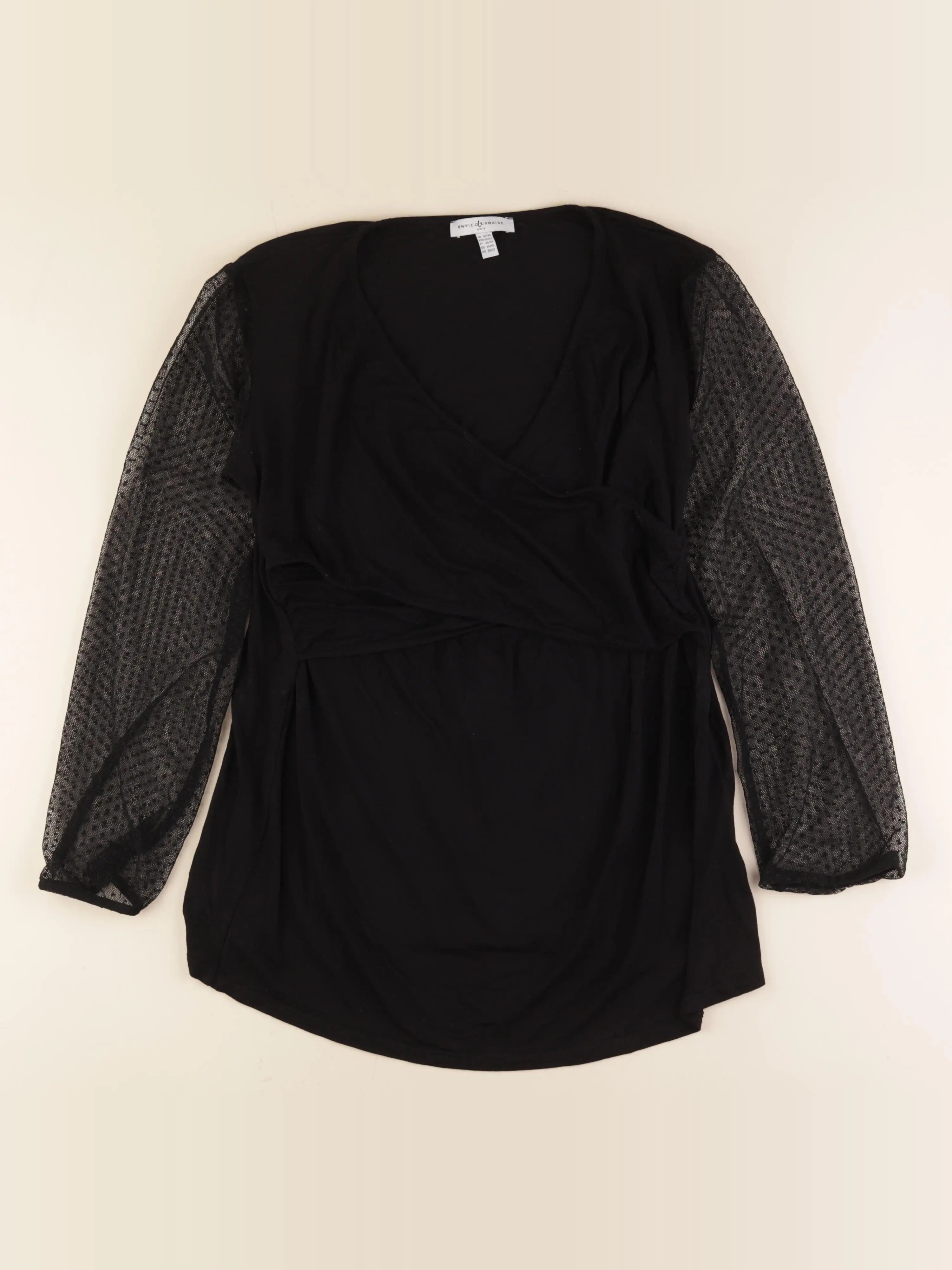 Envie de fraise - tee-shirt grossesse noir - 42 à 44