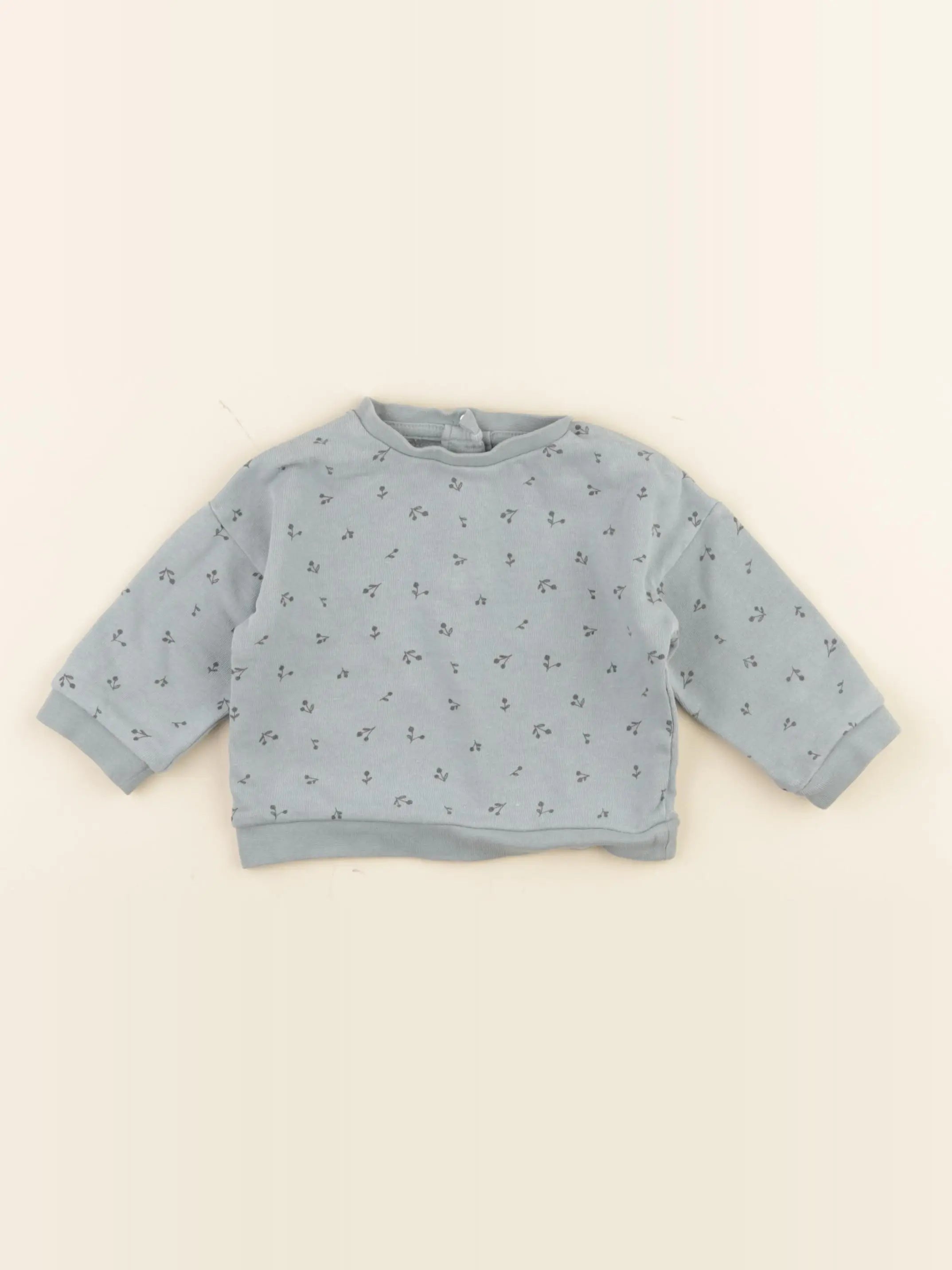 Vertbaudet - sweat bleu - 6 mois
