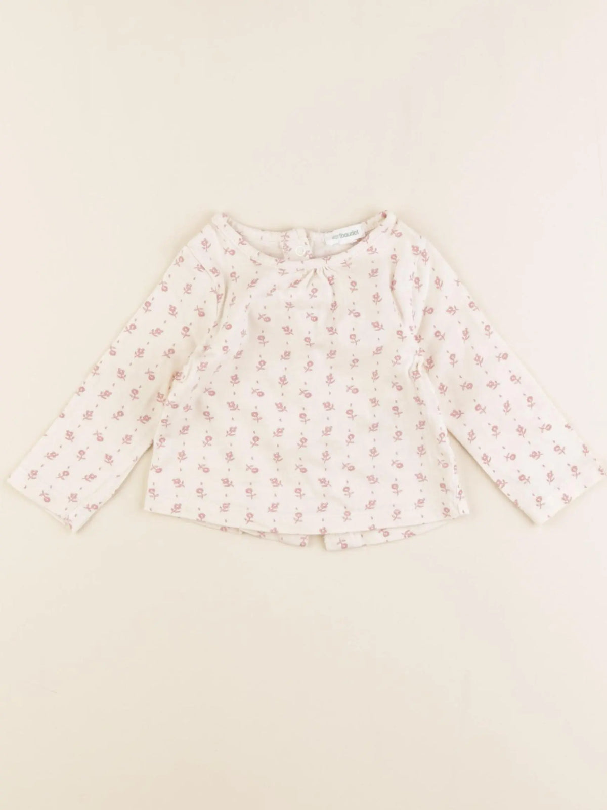 Vertbaudet - tee-shirt blanc - 9 mois