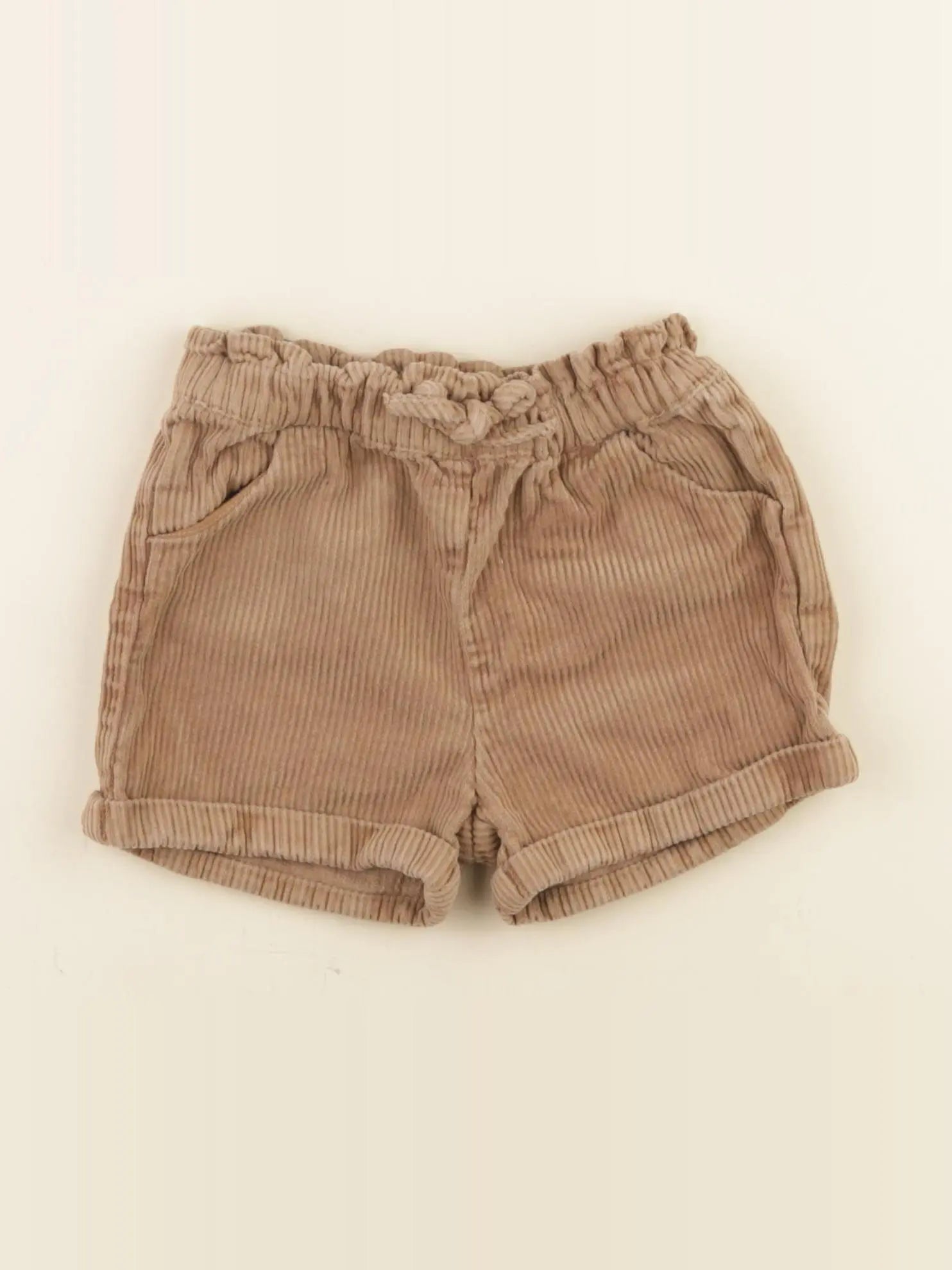 Vertbaudet - short marron - 18 mois