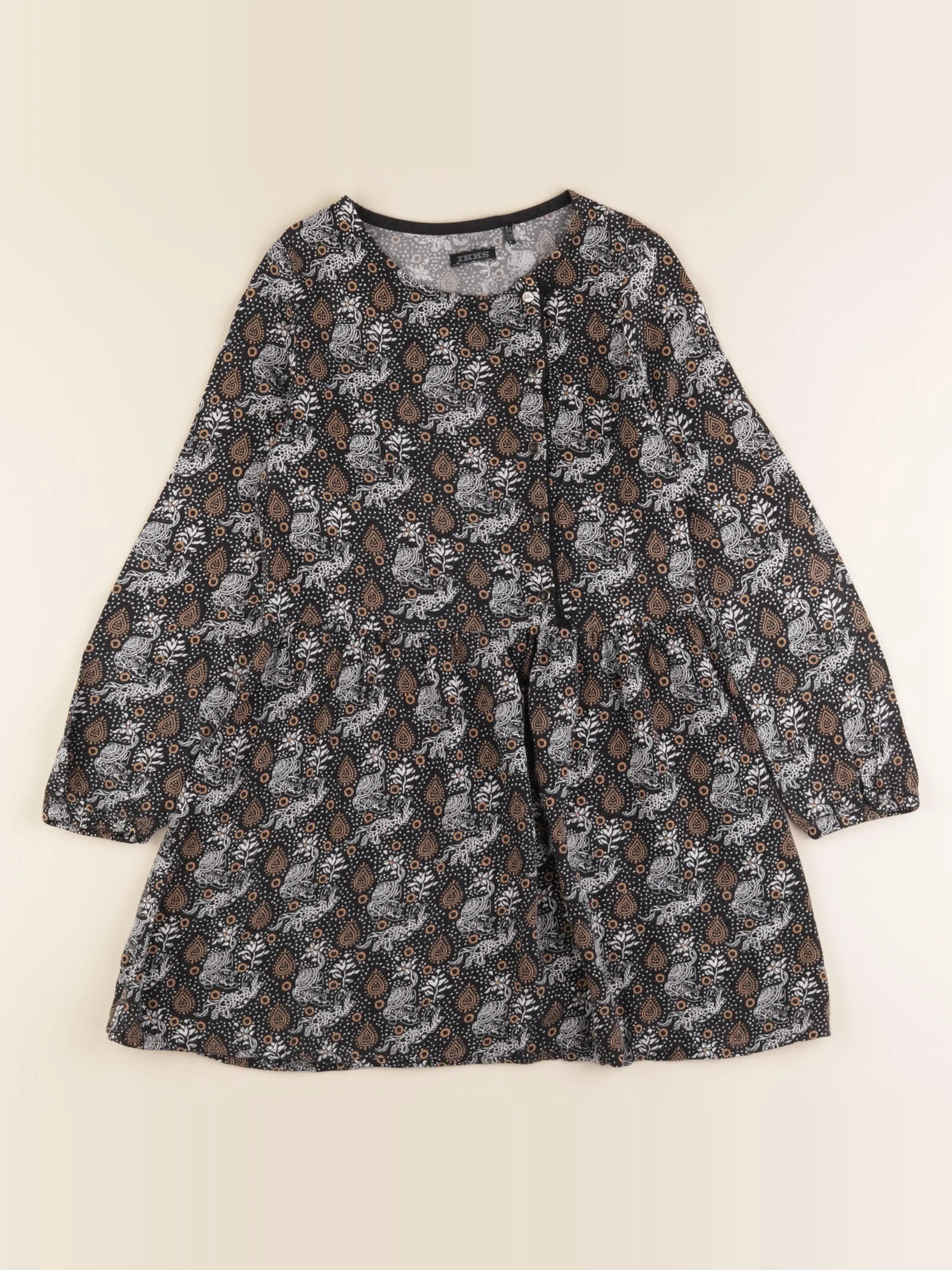 IKKS - robe noir - 8 ans