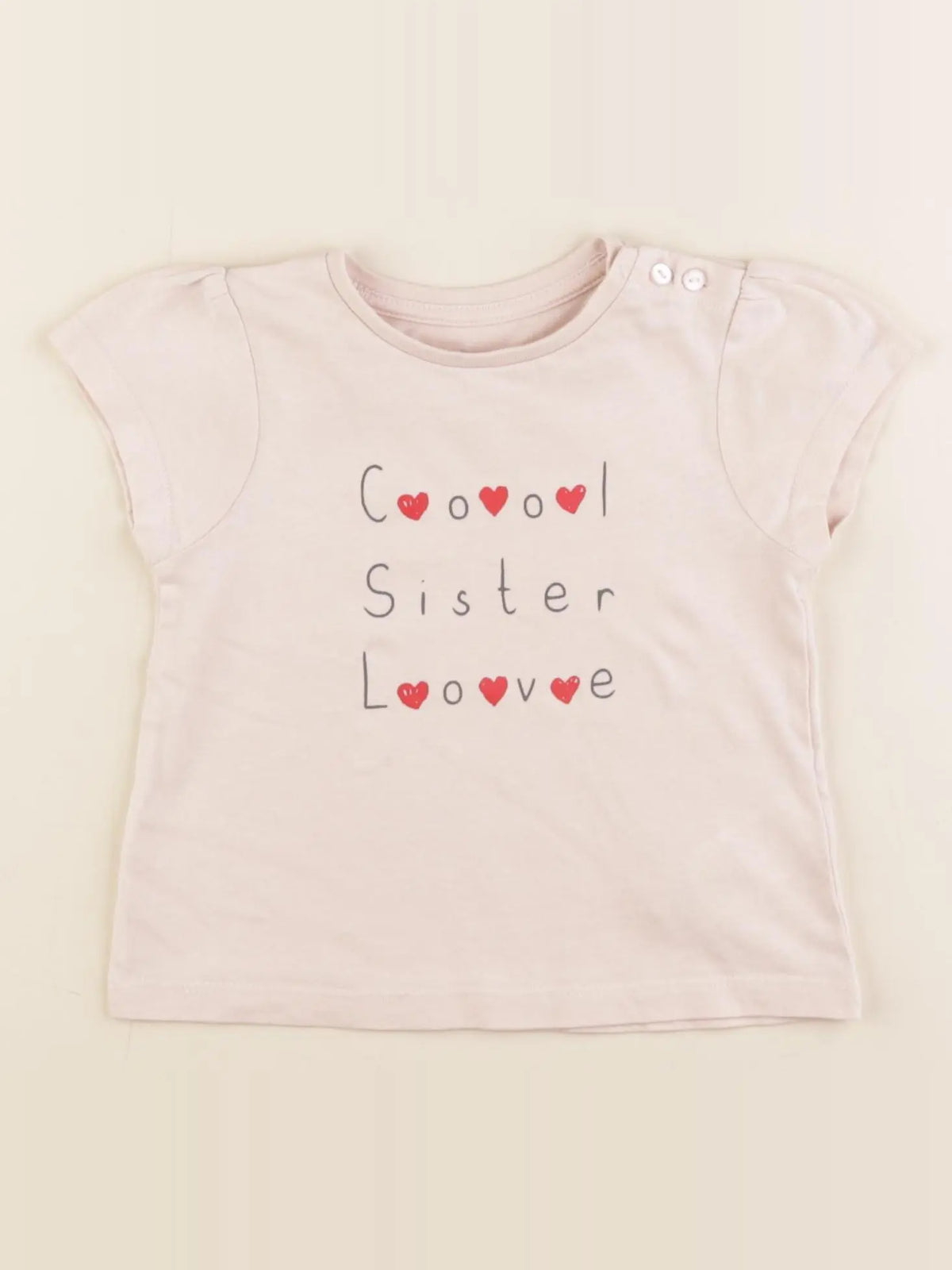 Vertbaudet - tee-shirt rose - 18 mois