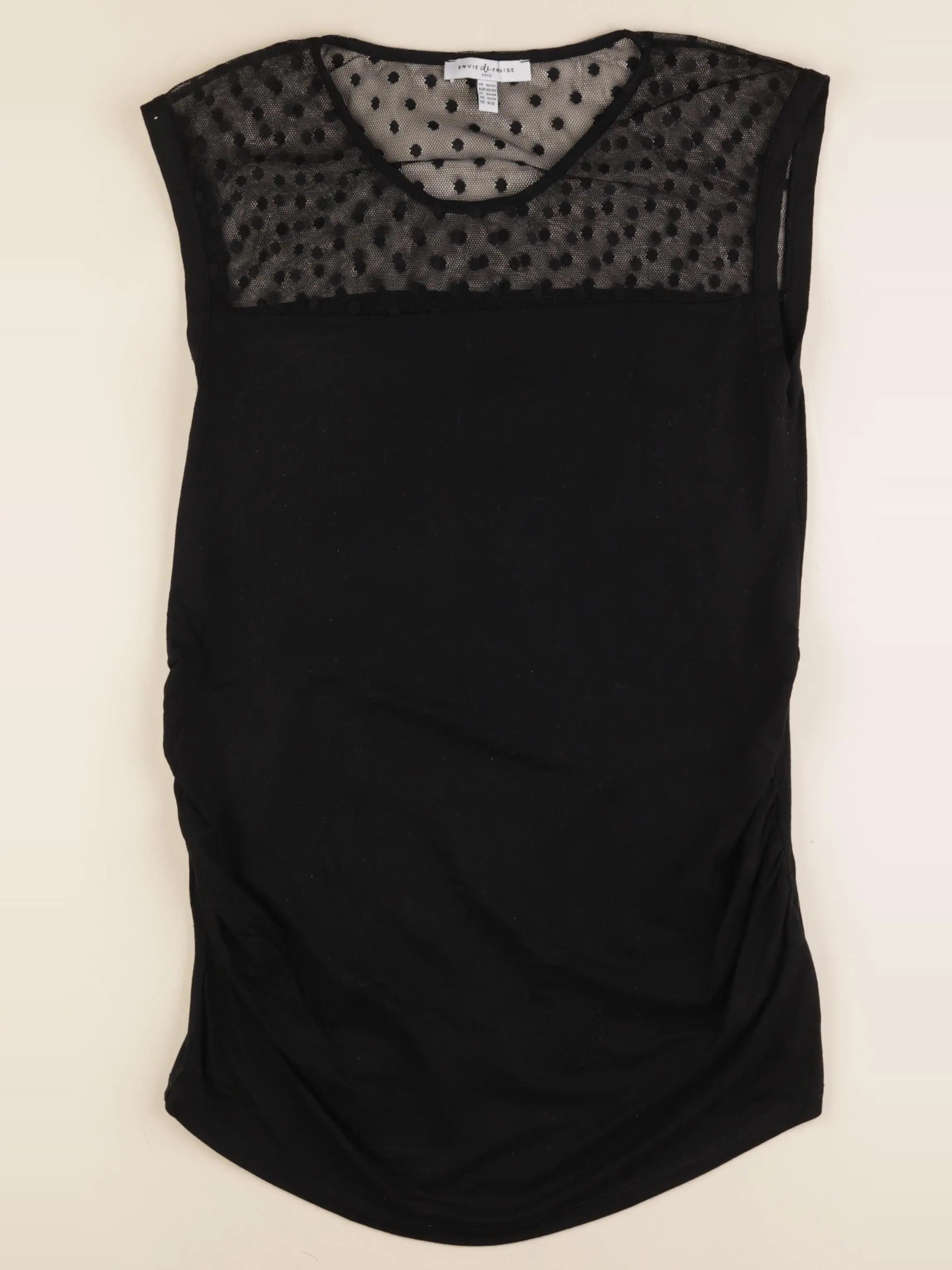 Envie de fraise - tee-shirt grossesse noir - 40 à 42