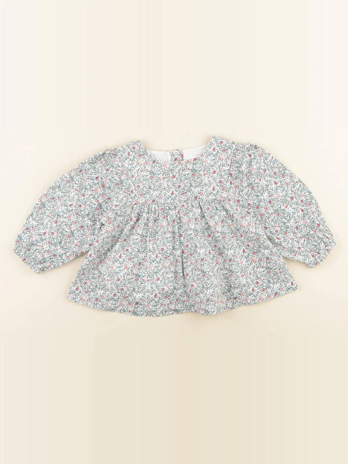 Vertbaudet - blouse vert - 18 mois