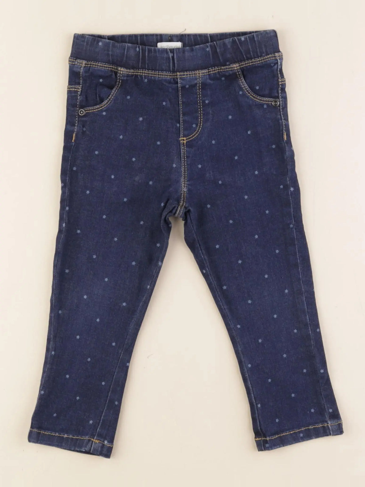 Vertbaudet - jegging bleu - 24 mois