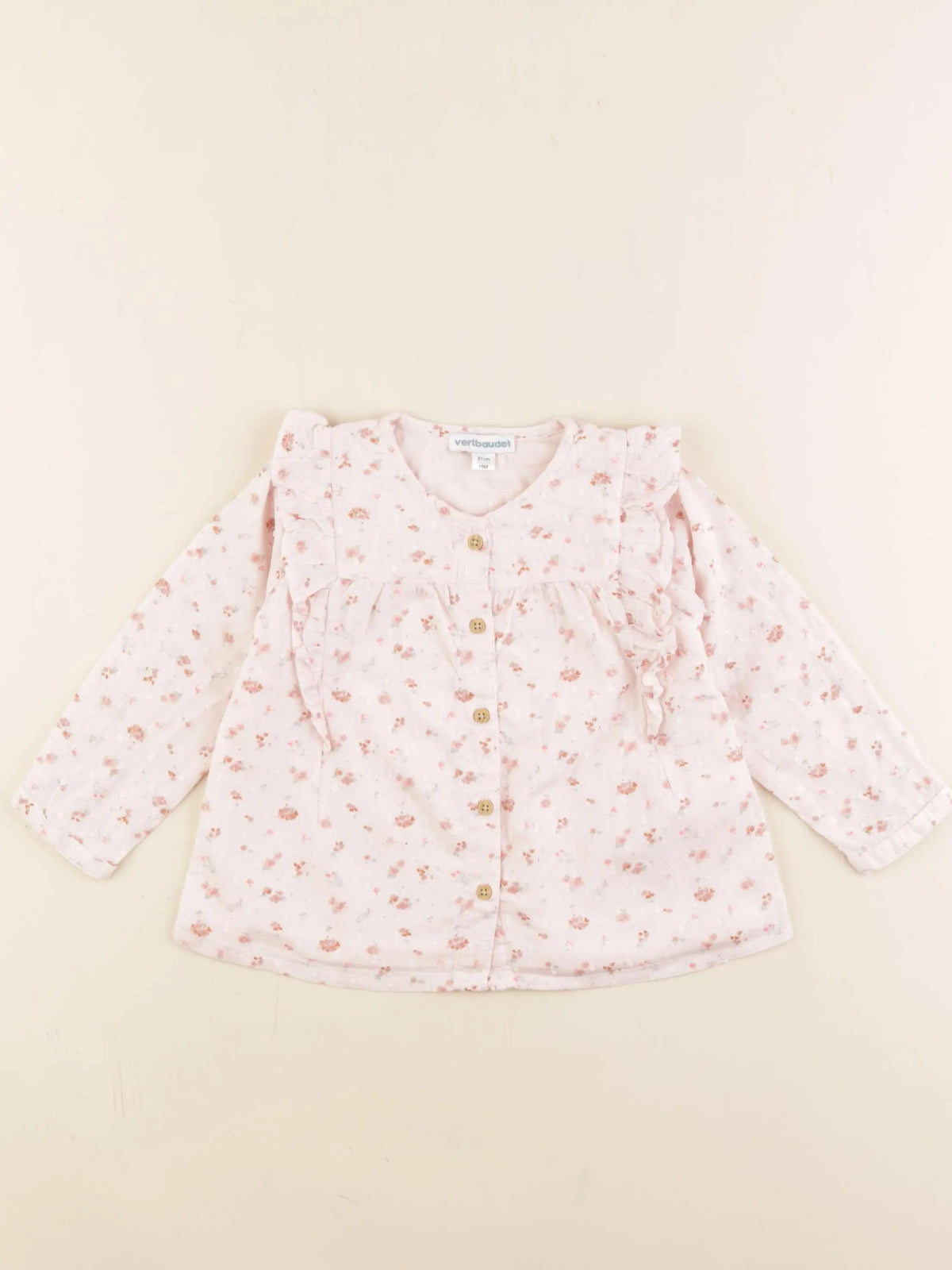 Vertbaudet - blouse rose - 18 mois