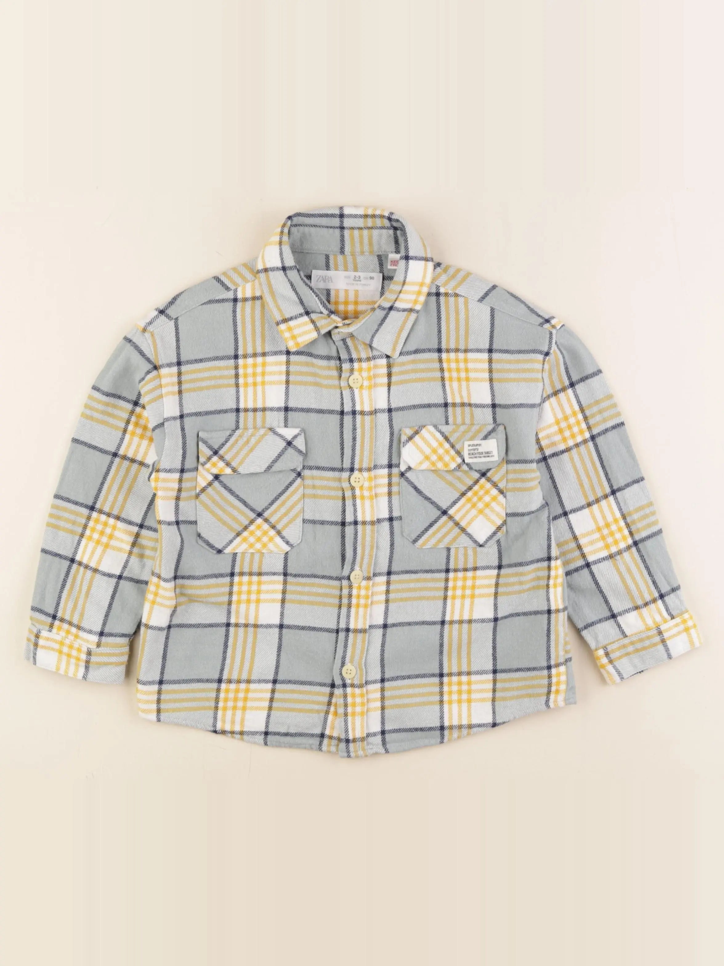 Zara - chemise multicolore - 2/3 ans