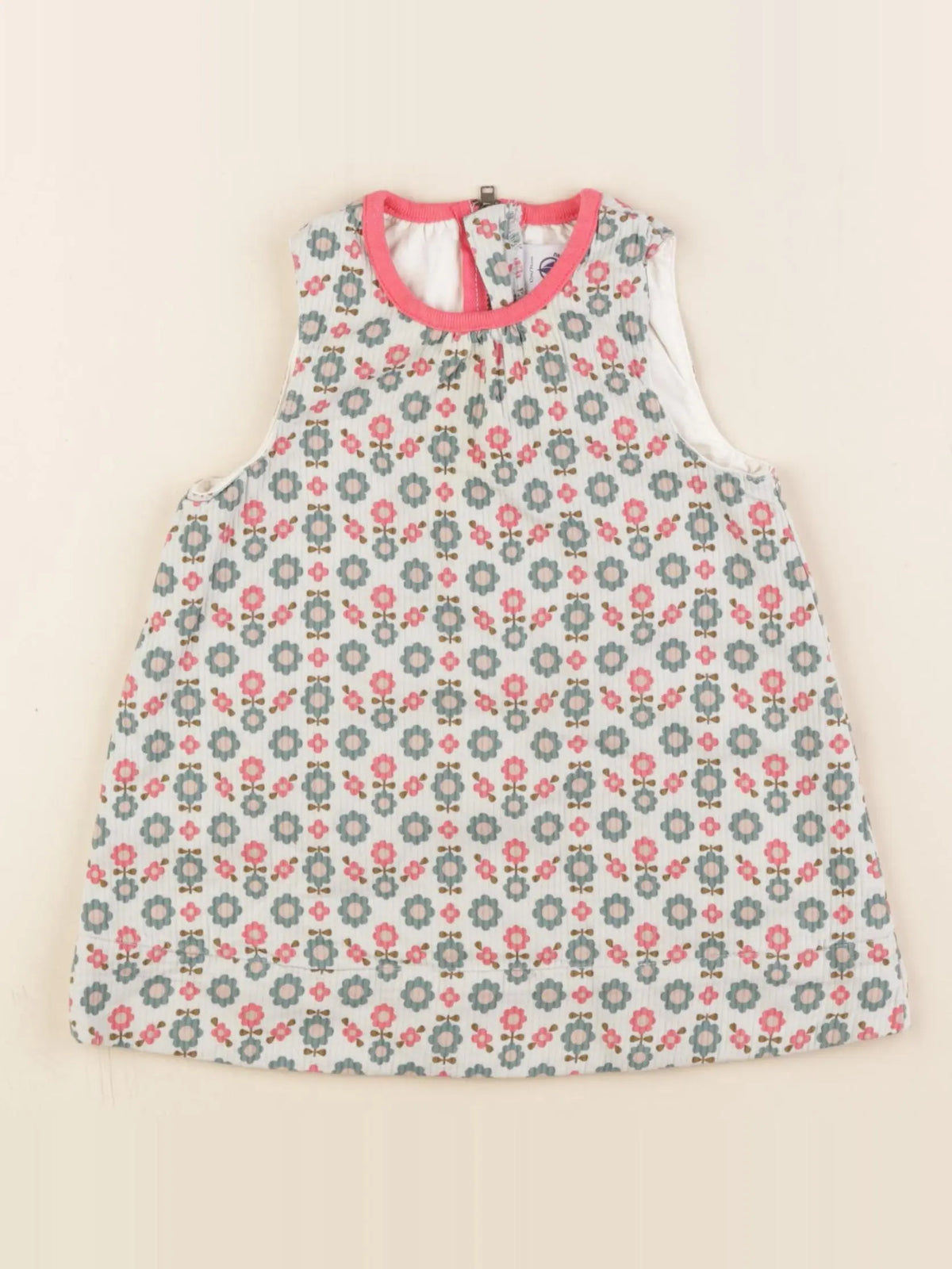 Petit Bateau - robe multicolore - 12 mois