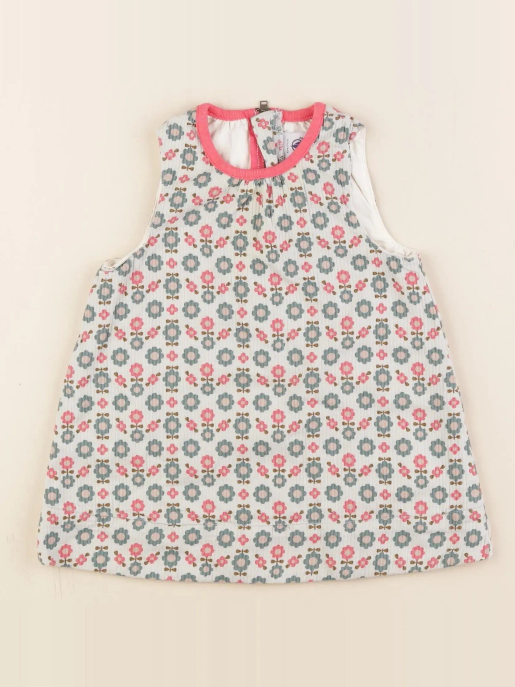 Petit Bateau - robe multicolore - 12 mois