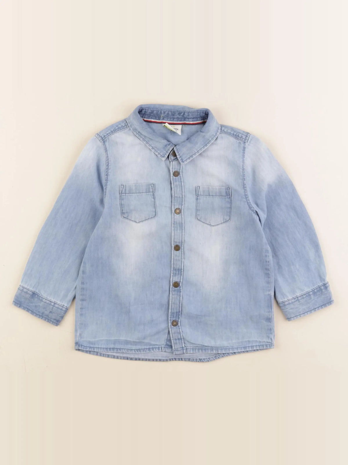 Tape à l'oeil - chemise bleu - 24 mois
