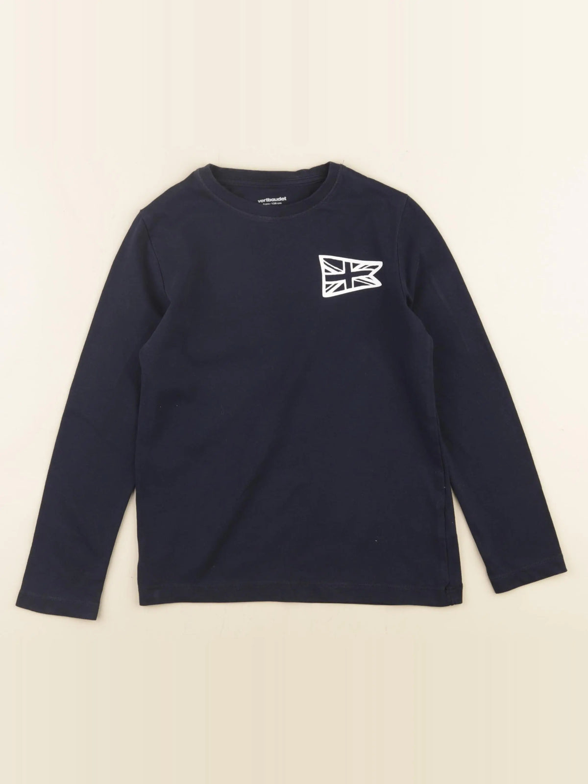 Vertbaudet - tee-shirt bleu - 8 ans