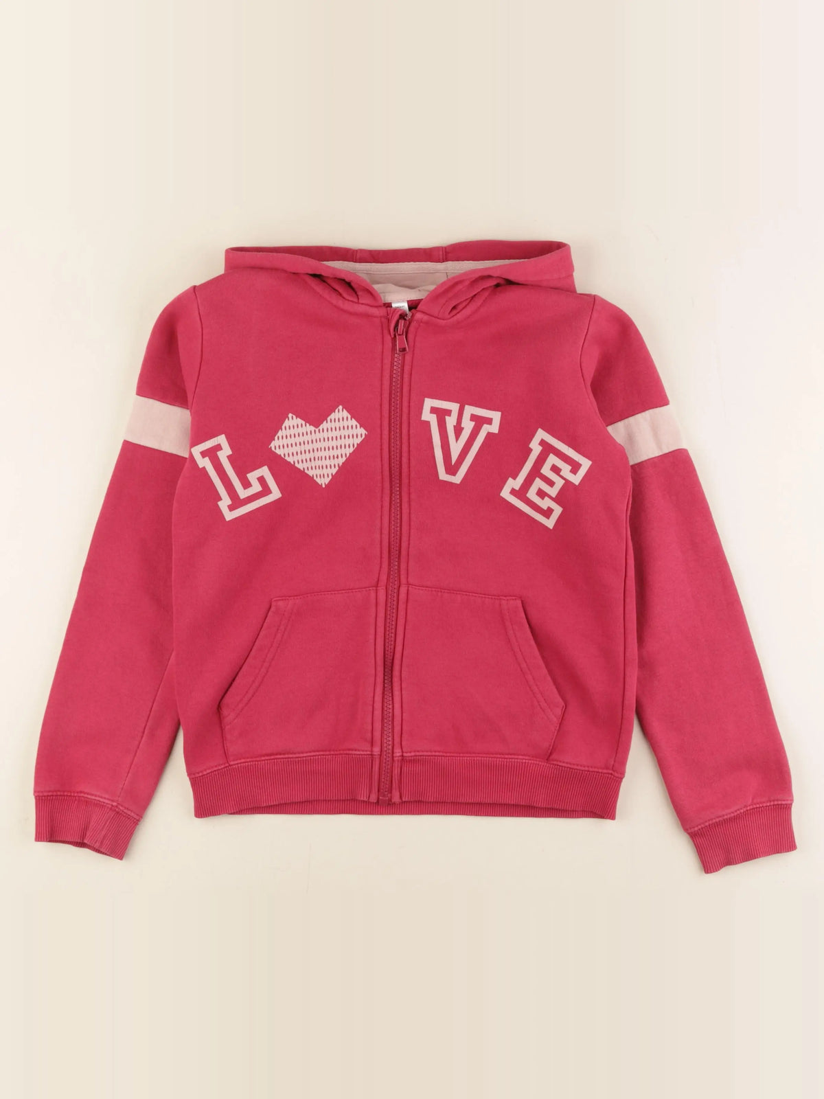 Vertbaudet - sweat rose - 10 ans