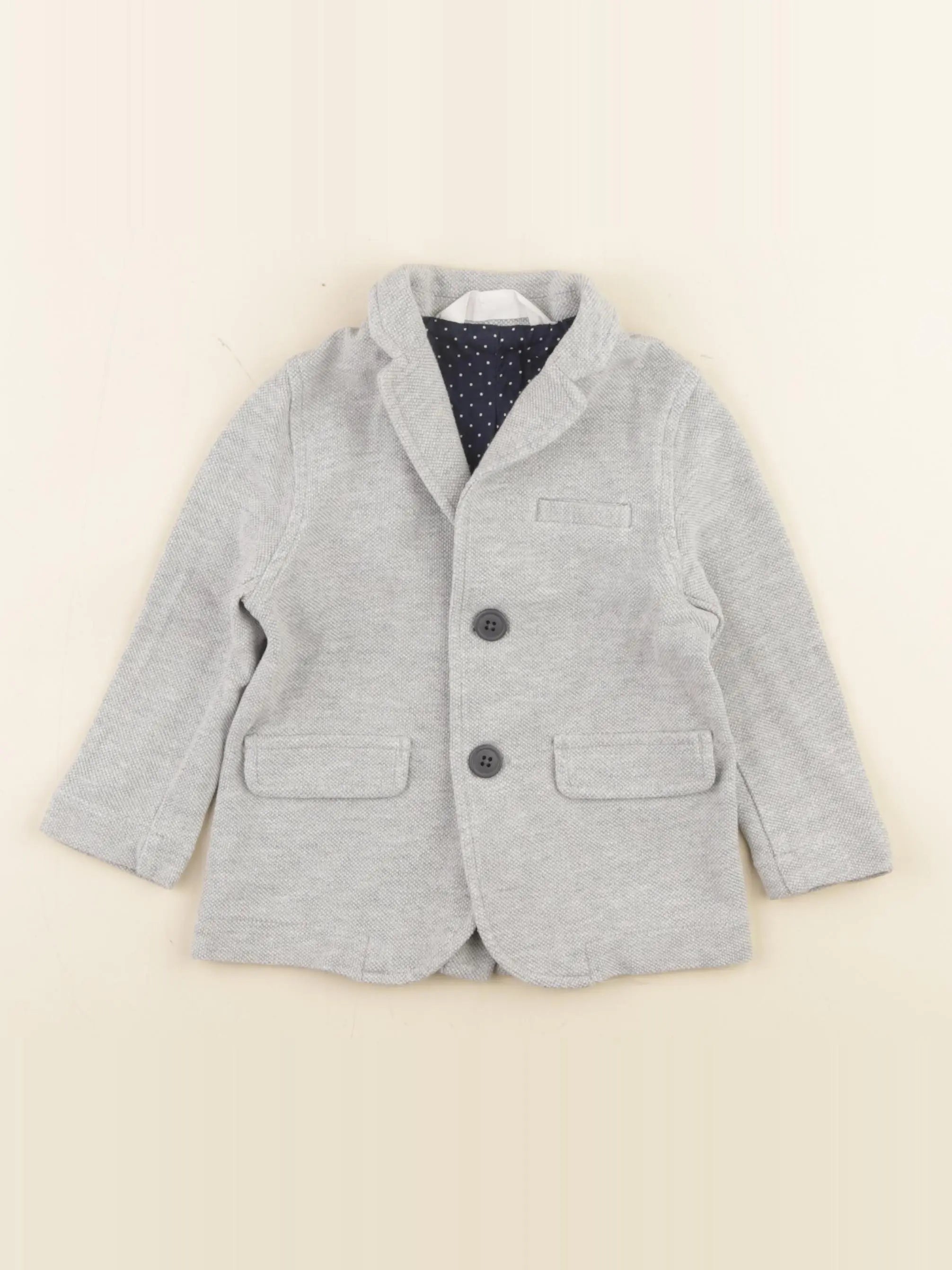 H&M - veste gris - 18/24 mois