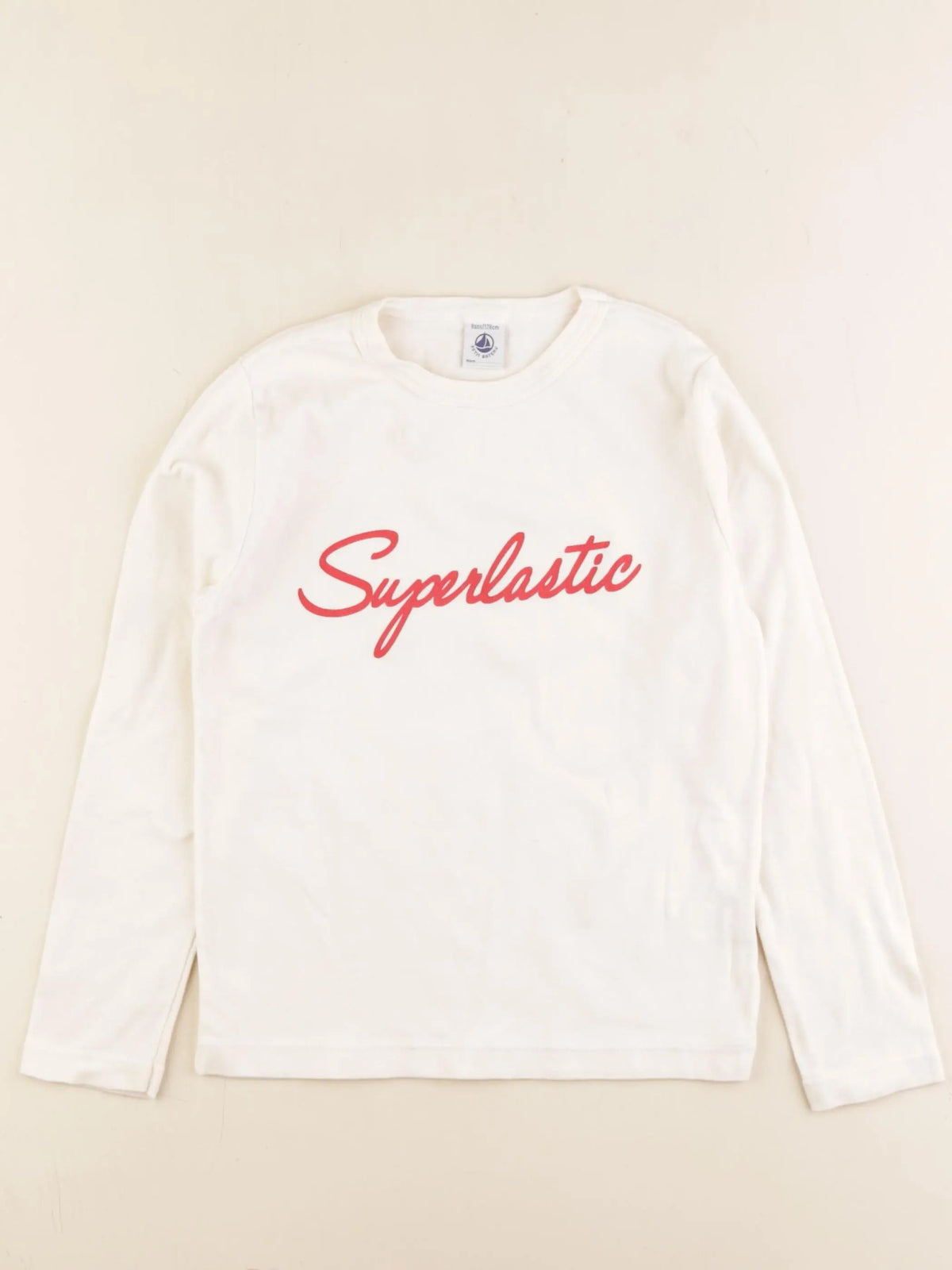 Petit Bateau - tee-shirt beige - 8 ans