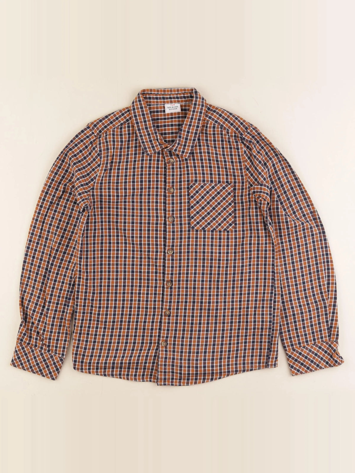 Tape à l'oeil - chemise marron - 10 ans