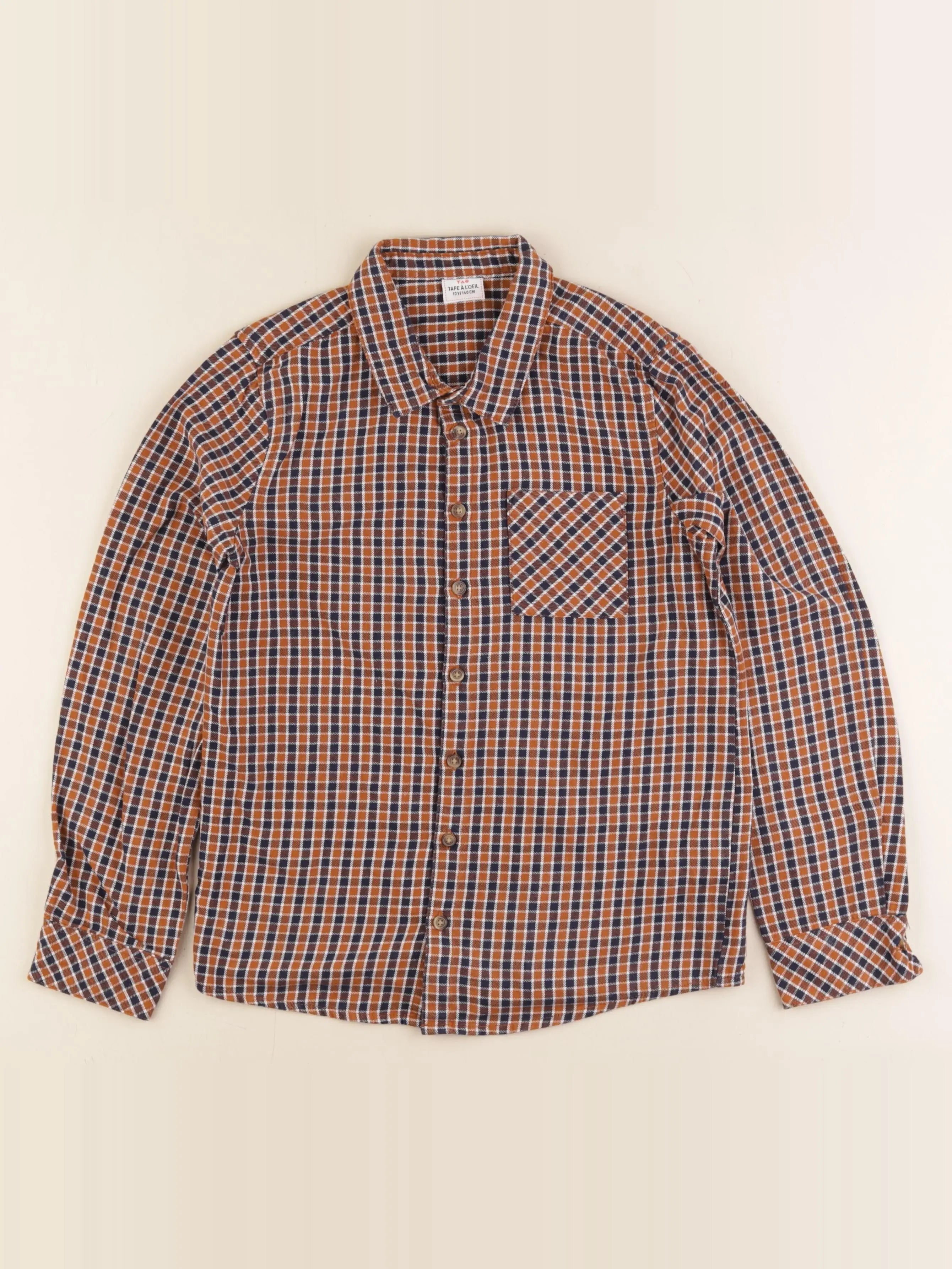 Tape à l'oeil - chemise marron - 10 ans