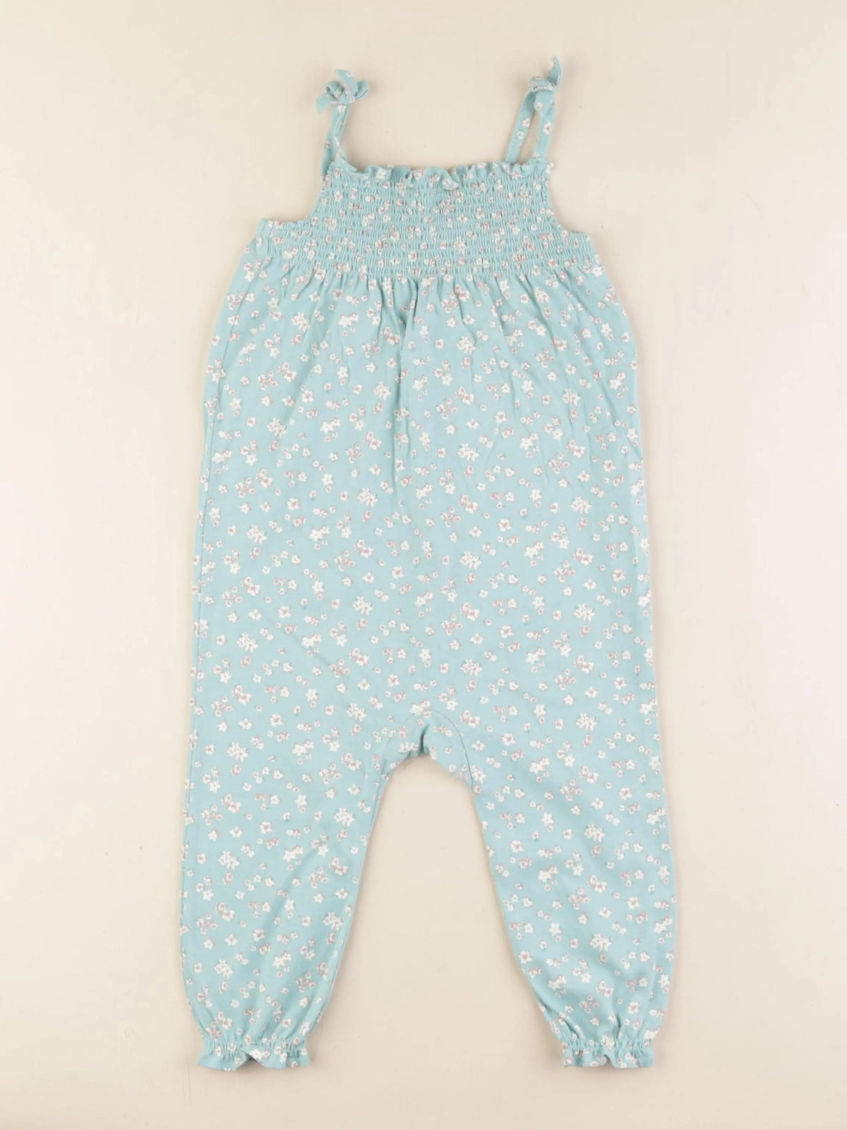 H&M - combinaison vert - 9/12 mois
