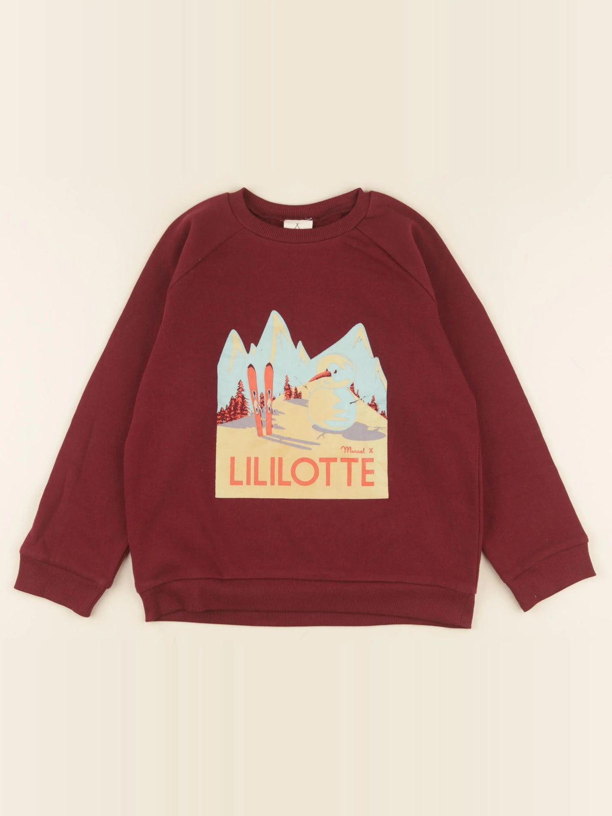 Sweat Axel rouge bourgogne