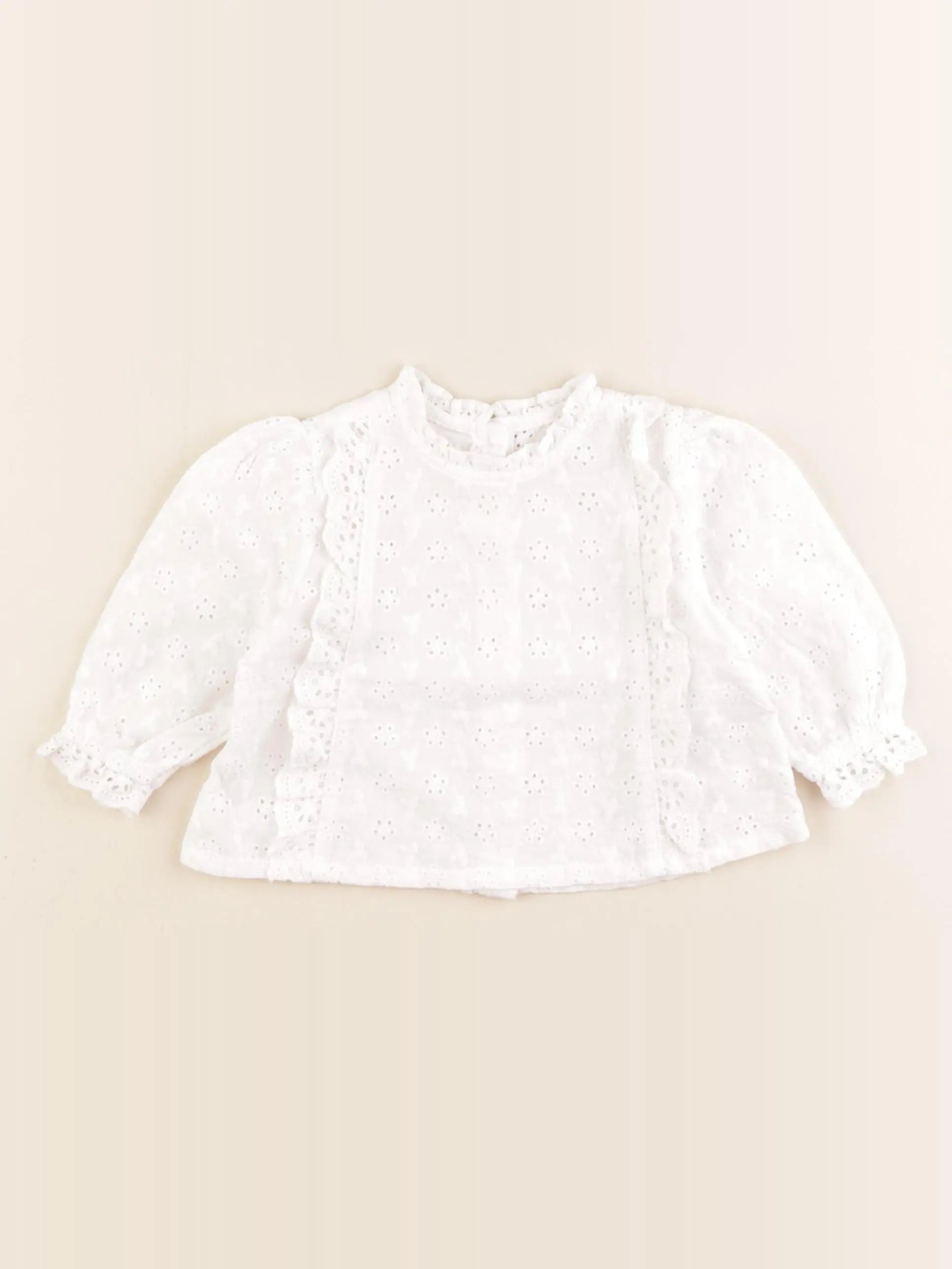 Vertbaudet - blouse blanc - 6 mois