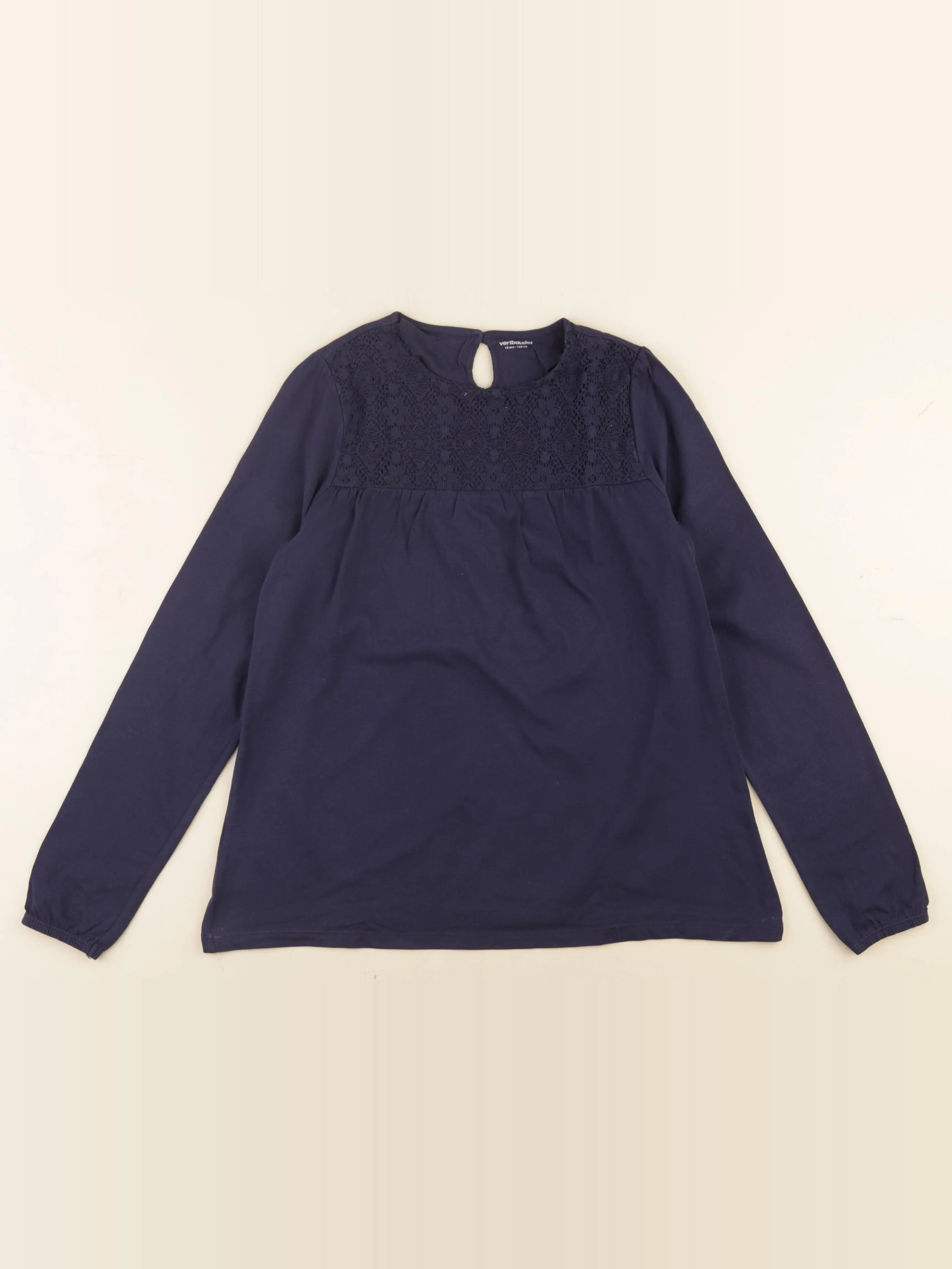 Vertbaudet - tee-shirt bleu - 12 ans