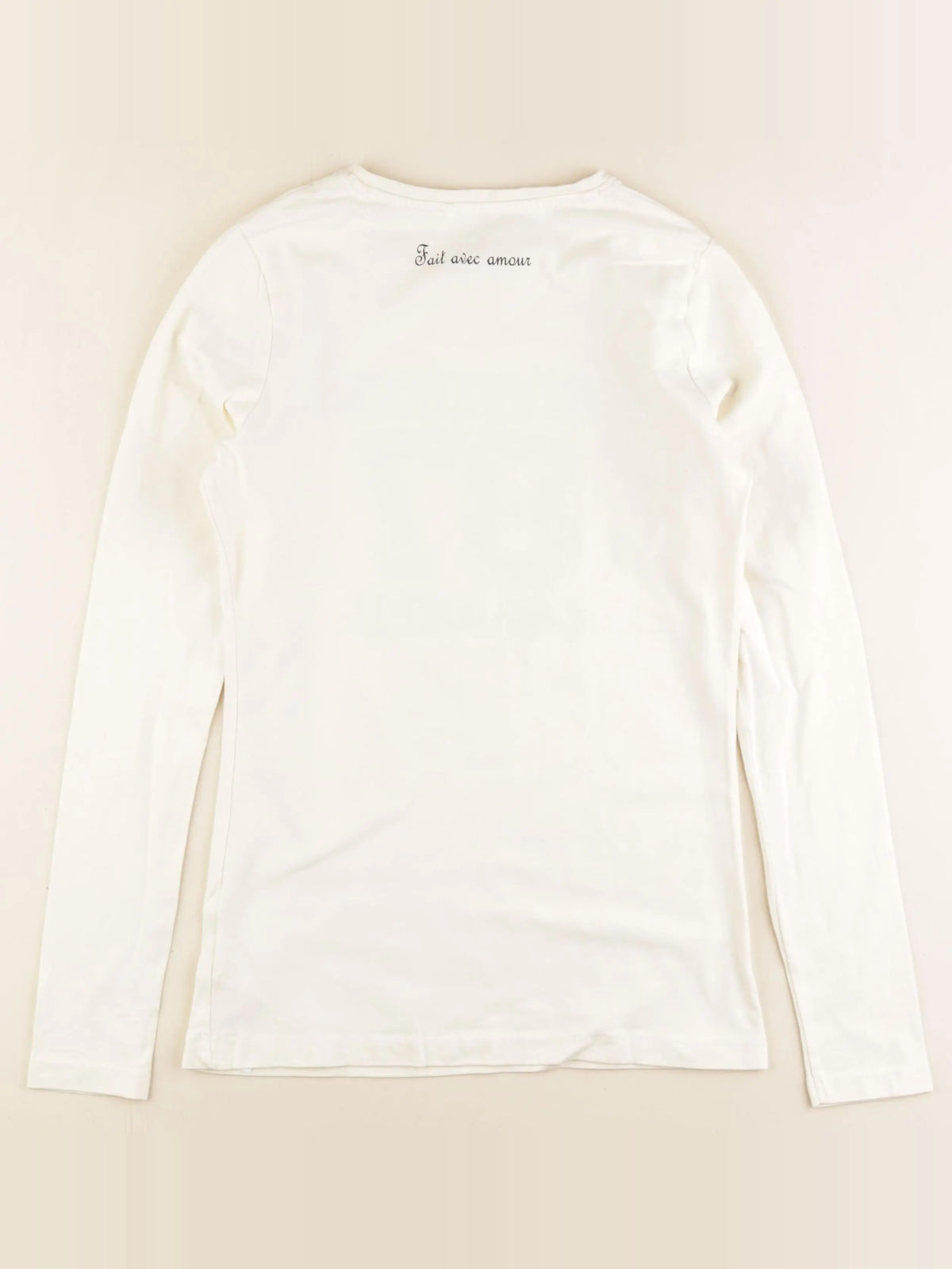 Name it - tee-shirt imprimé au dos beige, or - 13/14 ans